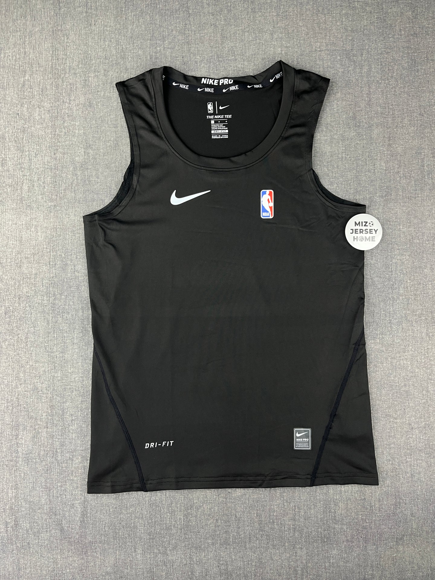 NBA Nike Black Sleeveless Compression Shirt