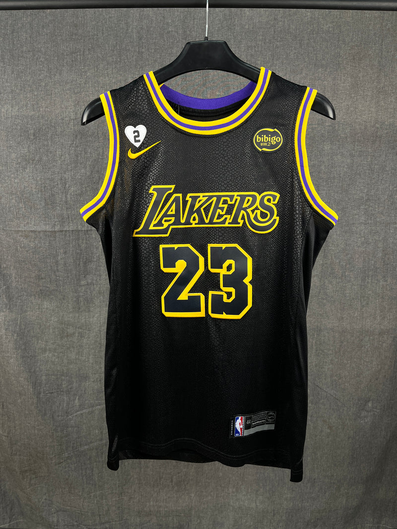 James 23 Black Mamba Lakers NBA Jersey