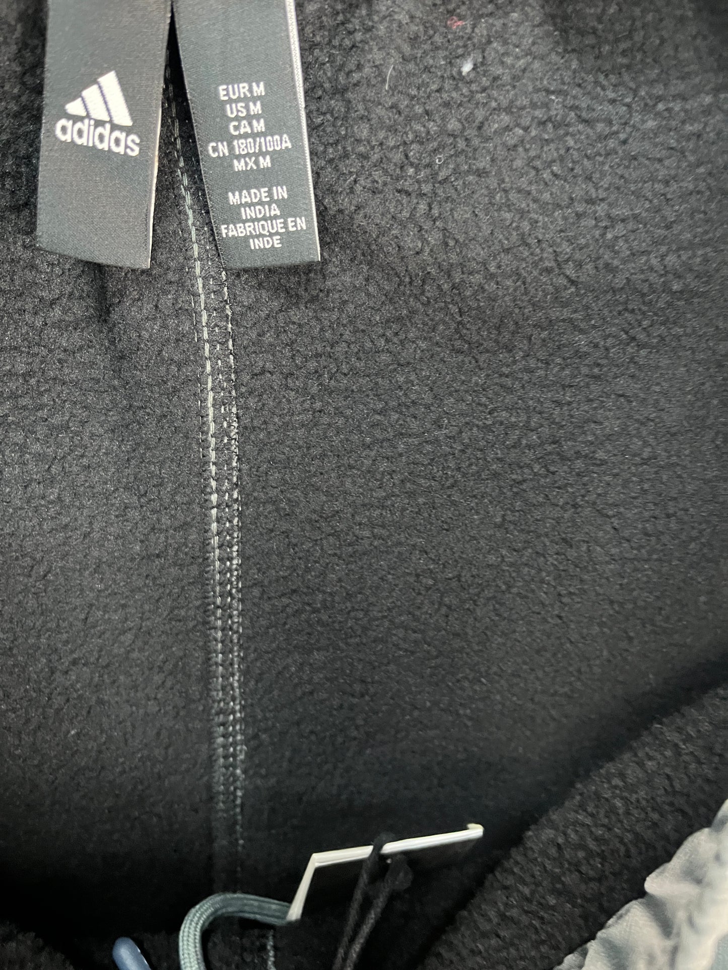 ADIDAS Olive Gray Stripes Inner Fleece Pants