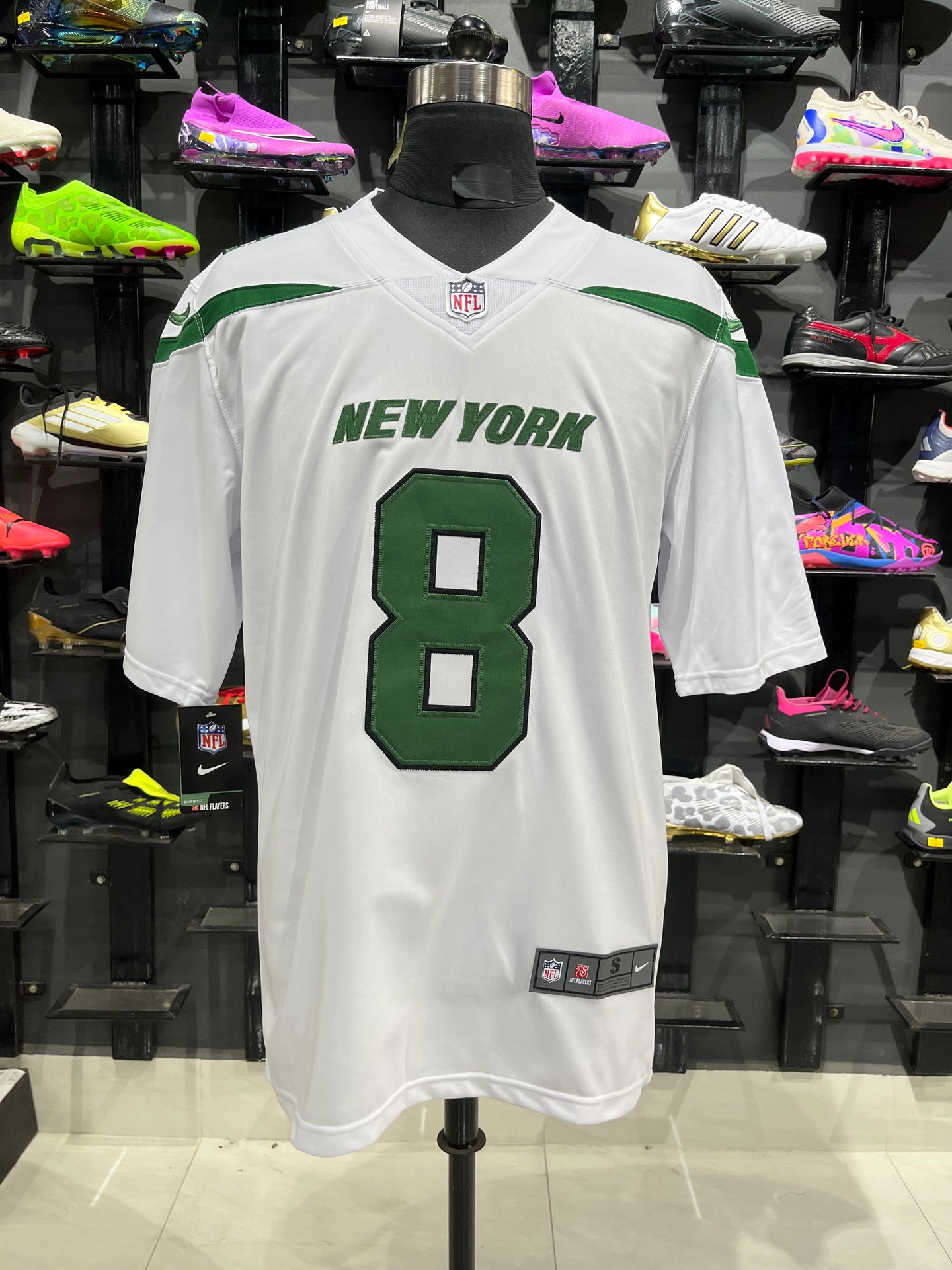 RODGERS 8 White New York Jets NFL Jersey