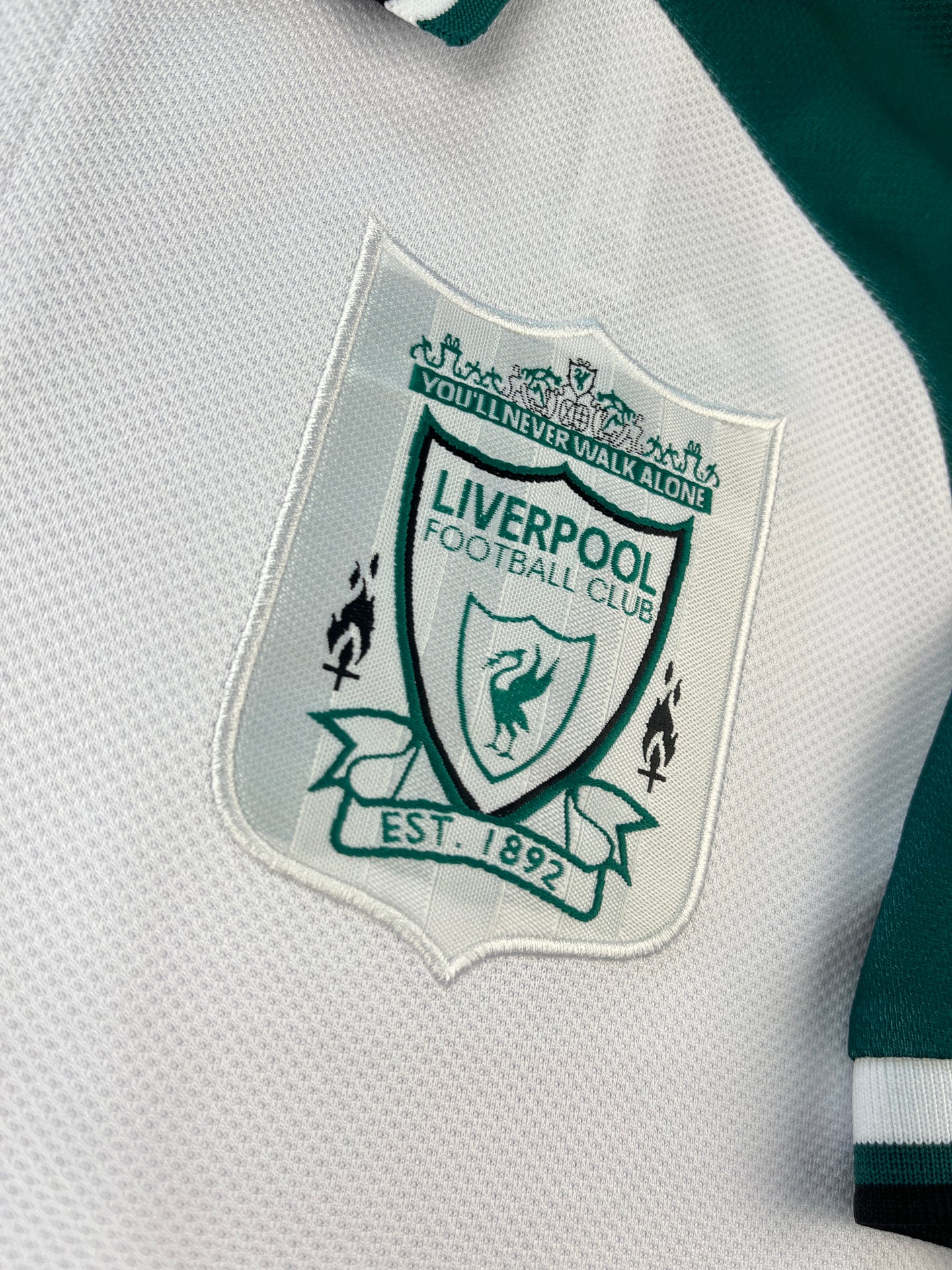 Liverpool White & Green Polo