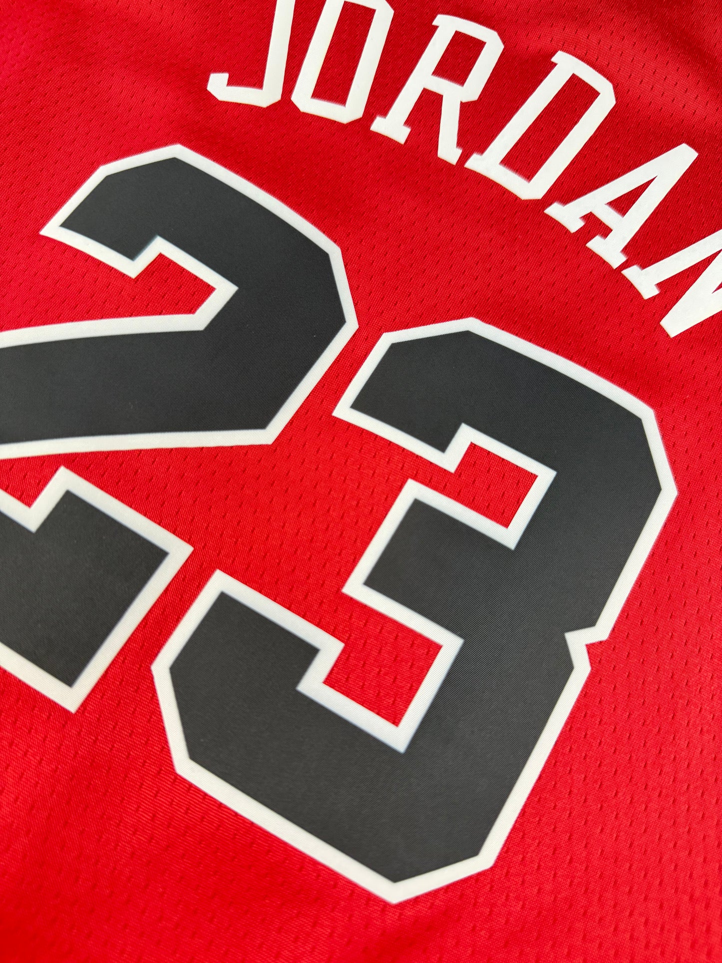 JORDAN 23 Red Chicago Bulls Heat Pressed Edition NBA Kids Jersey