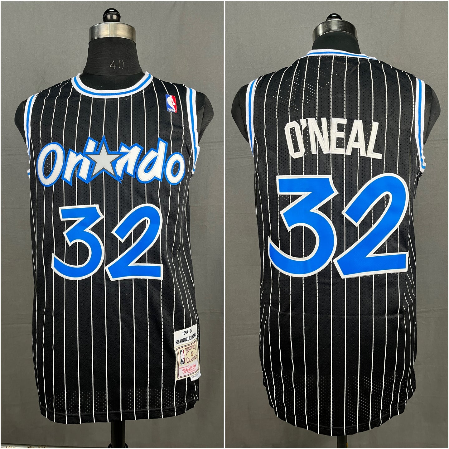 O'neal 32 Orlando  Black NBA Jersey