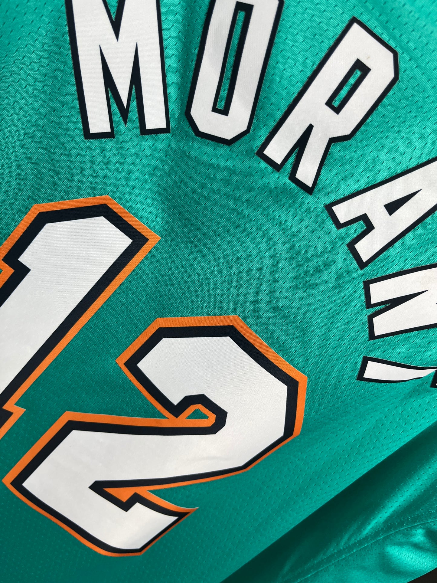MORANT 12 Green Memphis Grizzlies Heat Pressed Edition NBA Jersey