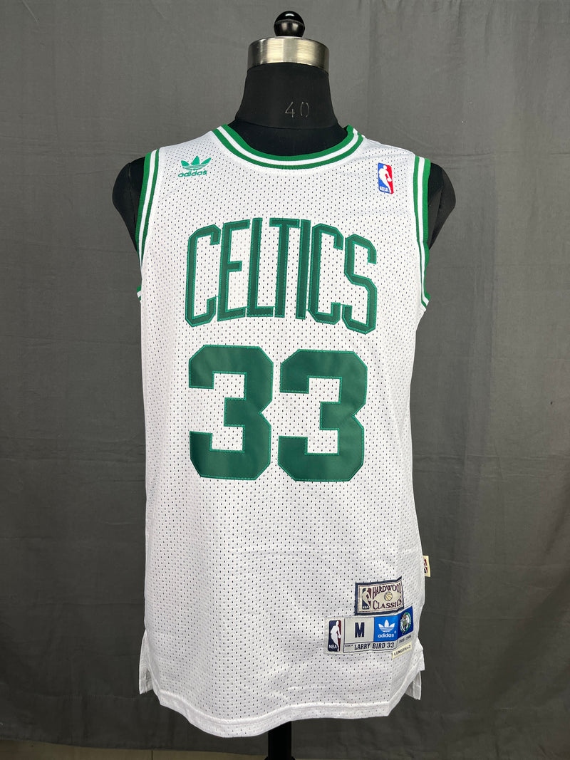 Bird 33 Celtics White NBA Jersey
