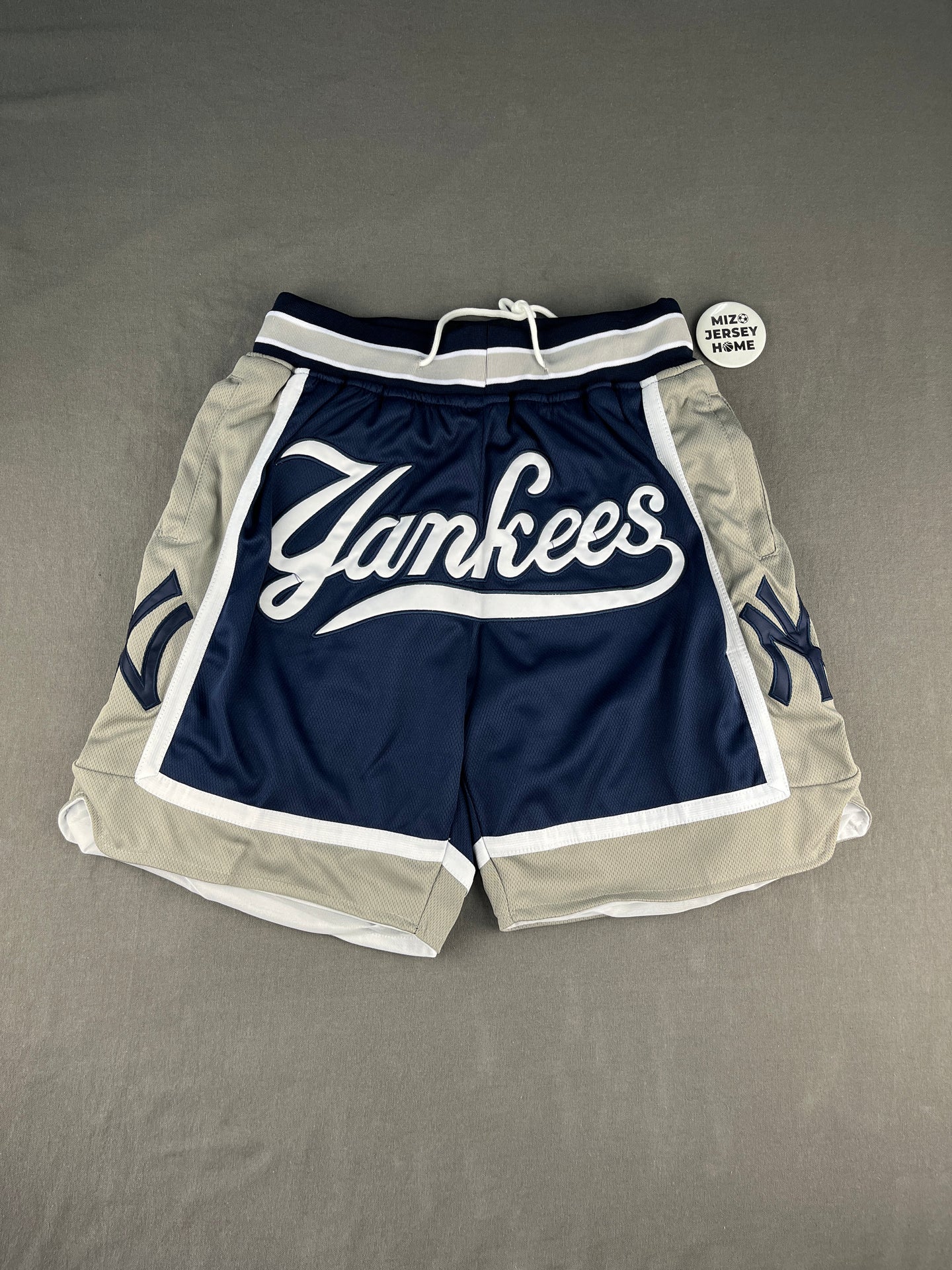 YANKEES New York Blue & White Shorts Full Embroidery