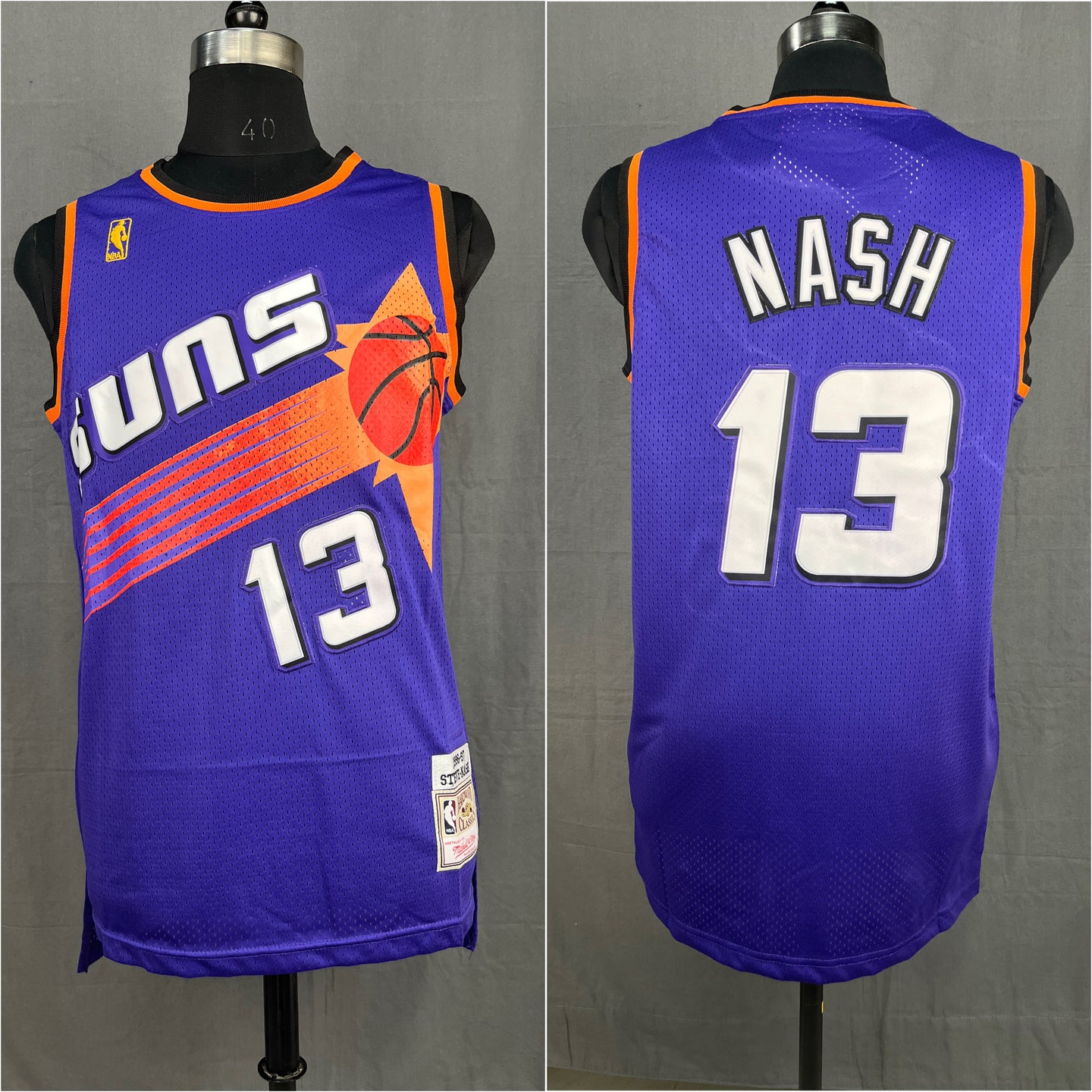 Nash 13 Suns Purple NBA Jersey