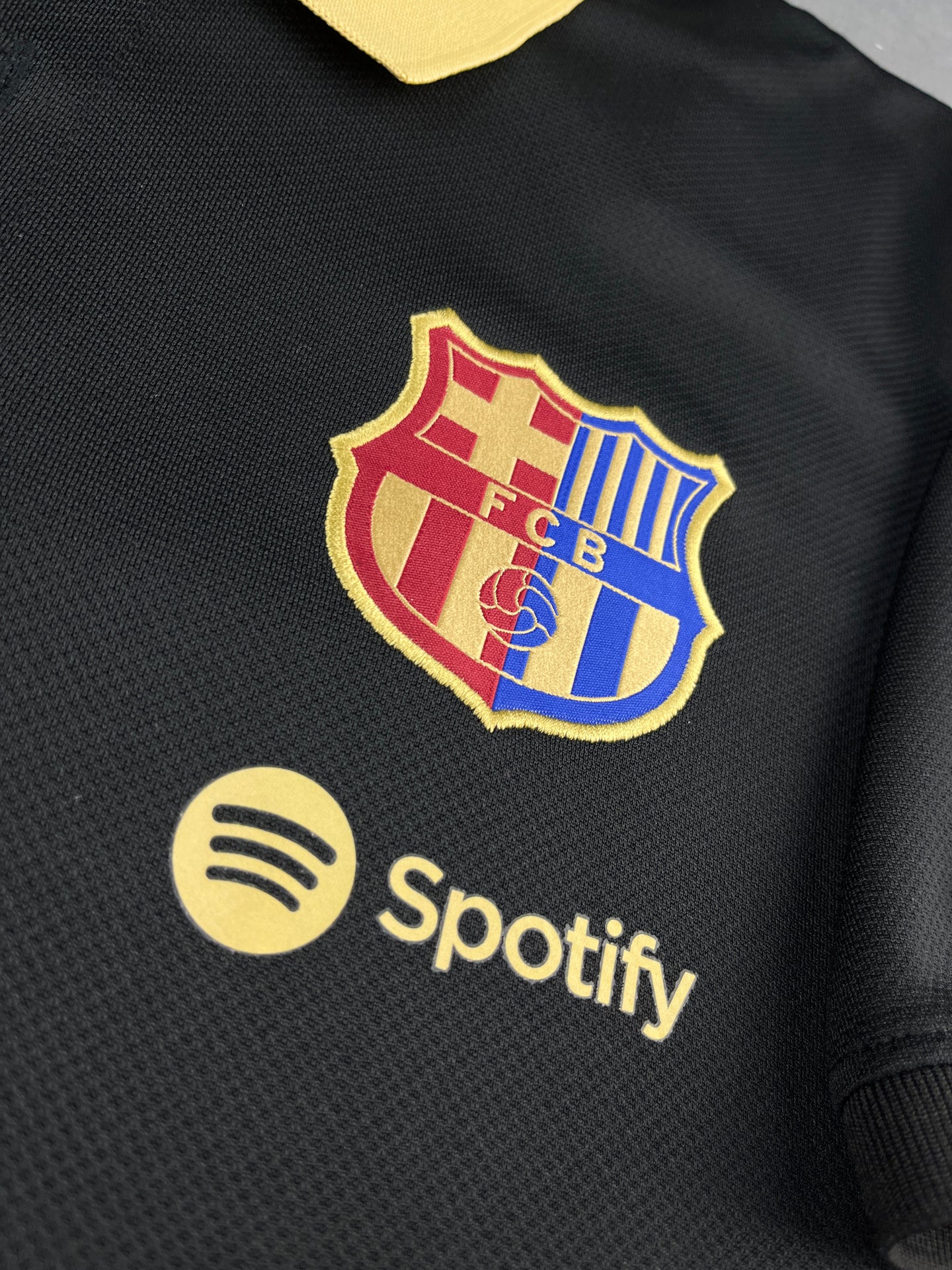 Barcelona Black & Beige Polo