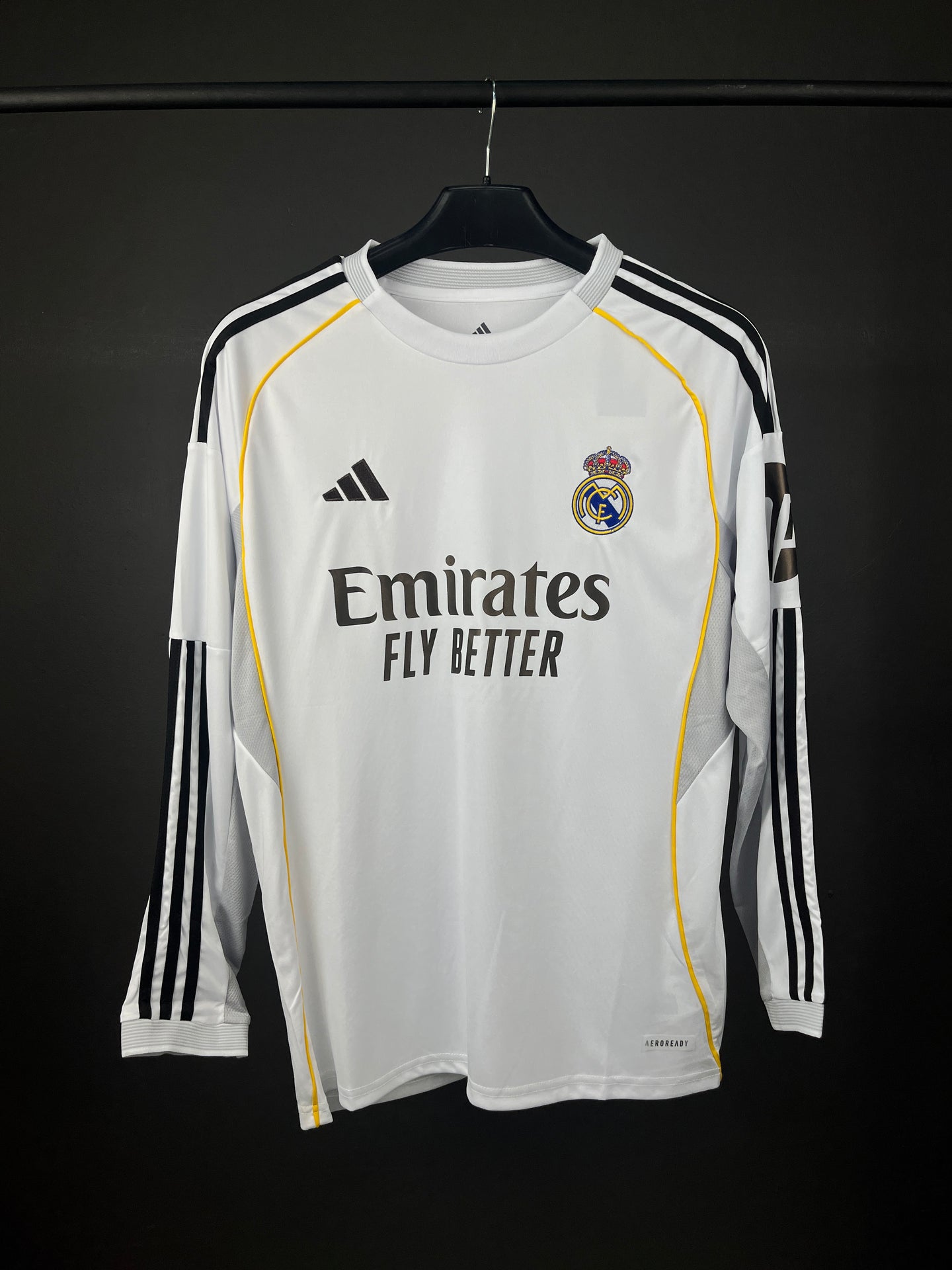 REAL MADRID HOME JERSEY 25/26 LONG SLEEVES FAN VERSION