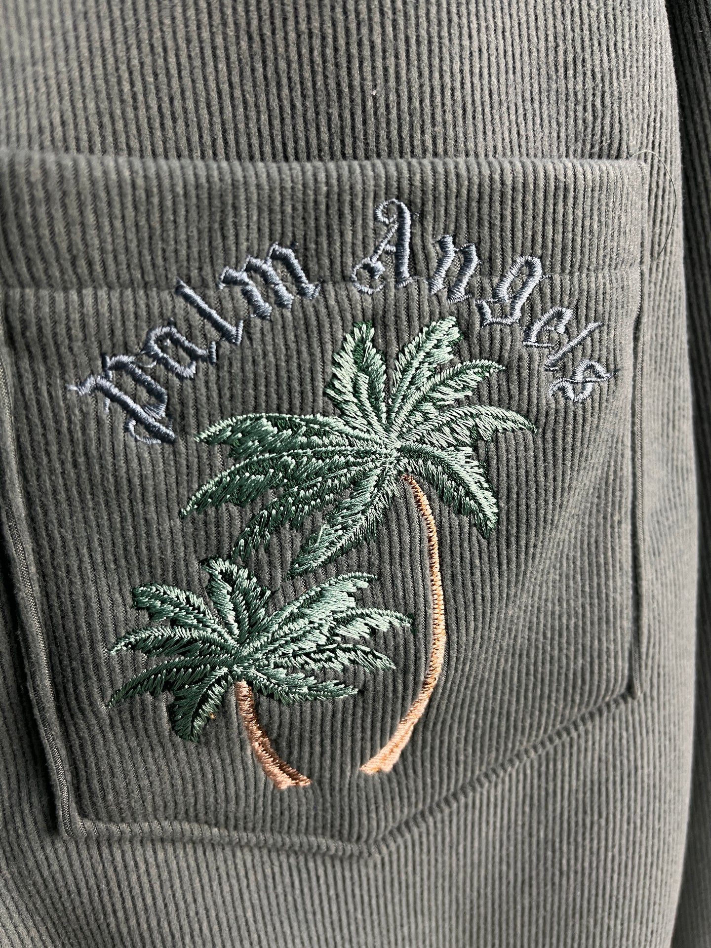 Palm Angels Dark Green Shacket