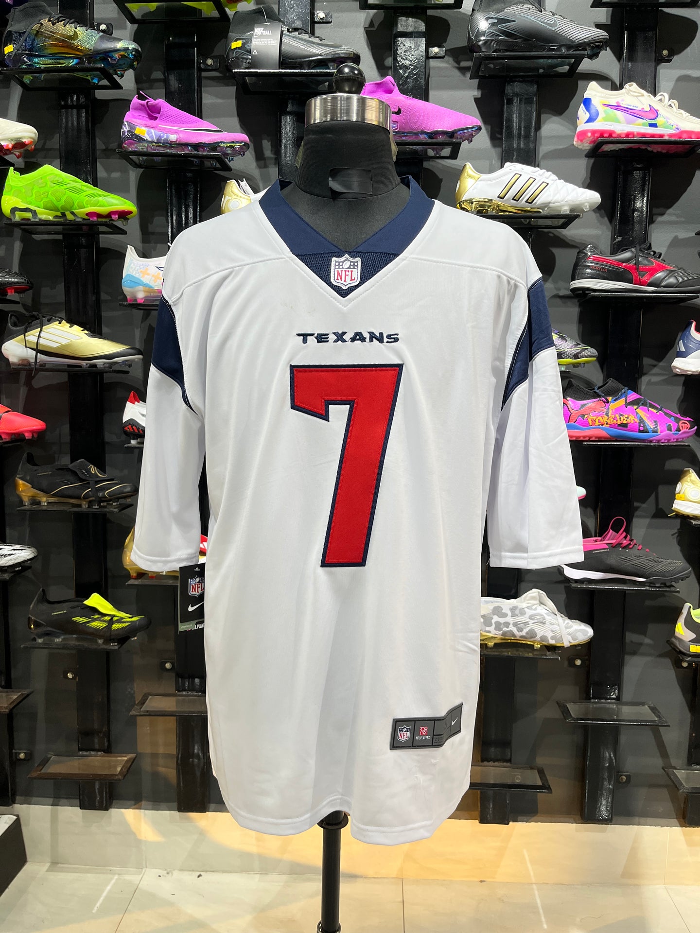 STROUD 7 White Houston Texans NFL Jersey