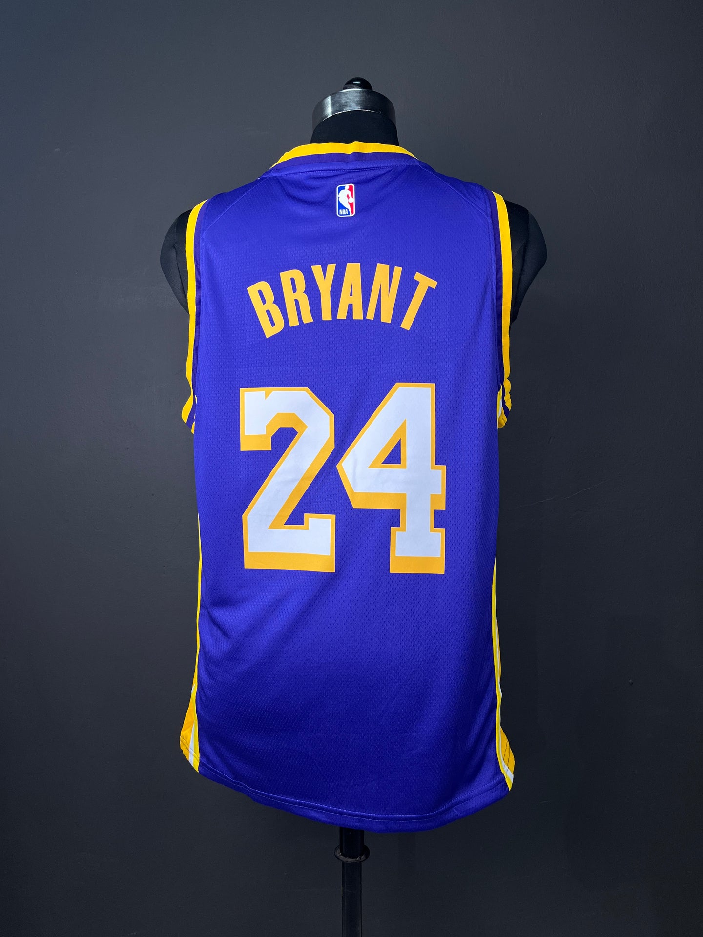 BRYANT 24 Purple Los Angeles Lakers Heat Pressed Edition NBA Jersey