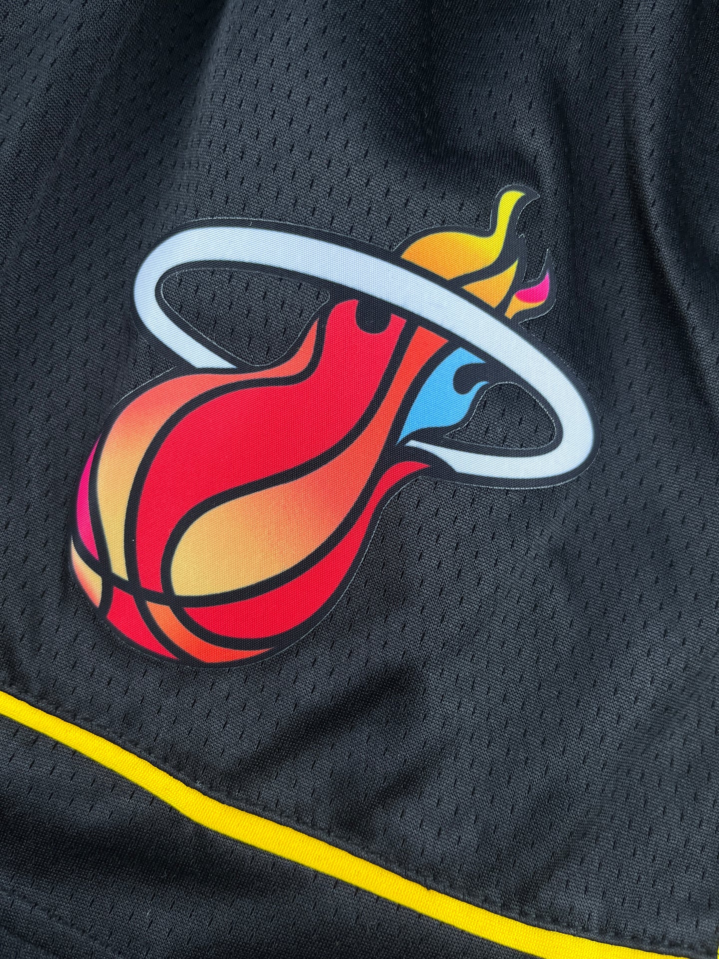 MIAMI HEAT Black Heat Pressed Shorts