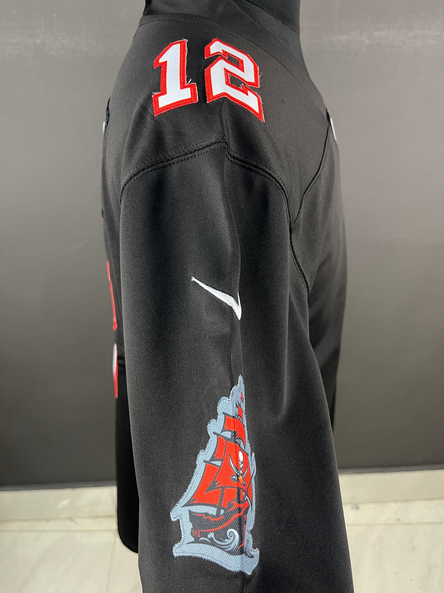 BRADY 12 Black Tampa Bay Buccaneers NFL Jersey