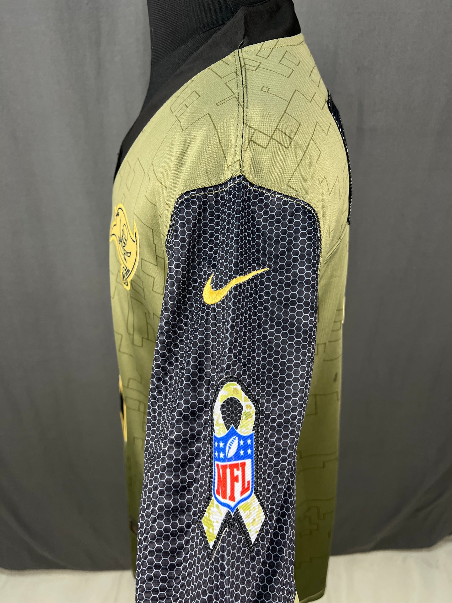 BRADY 12 Olive Green Tampa Bay Buccaneers NFL Jersey