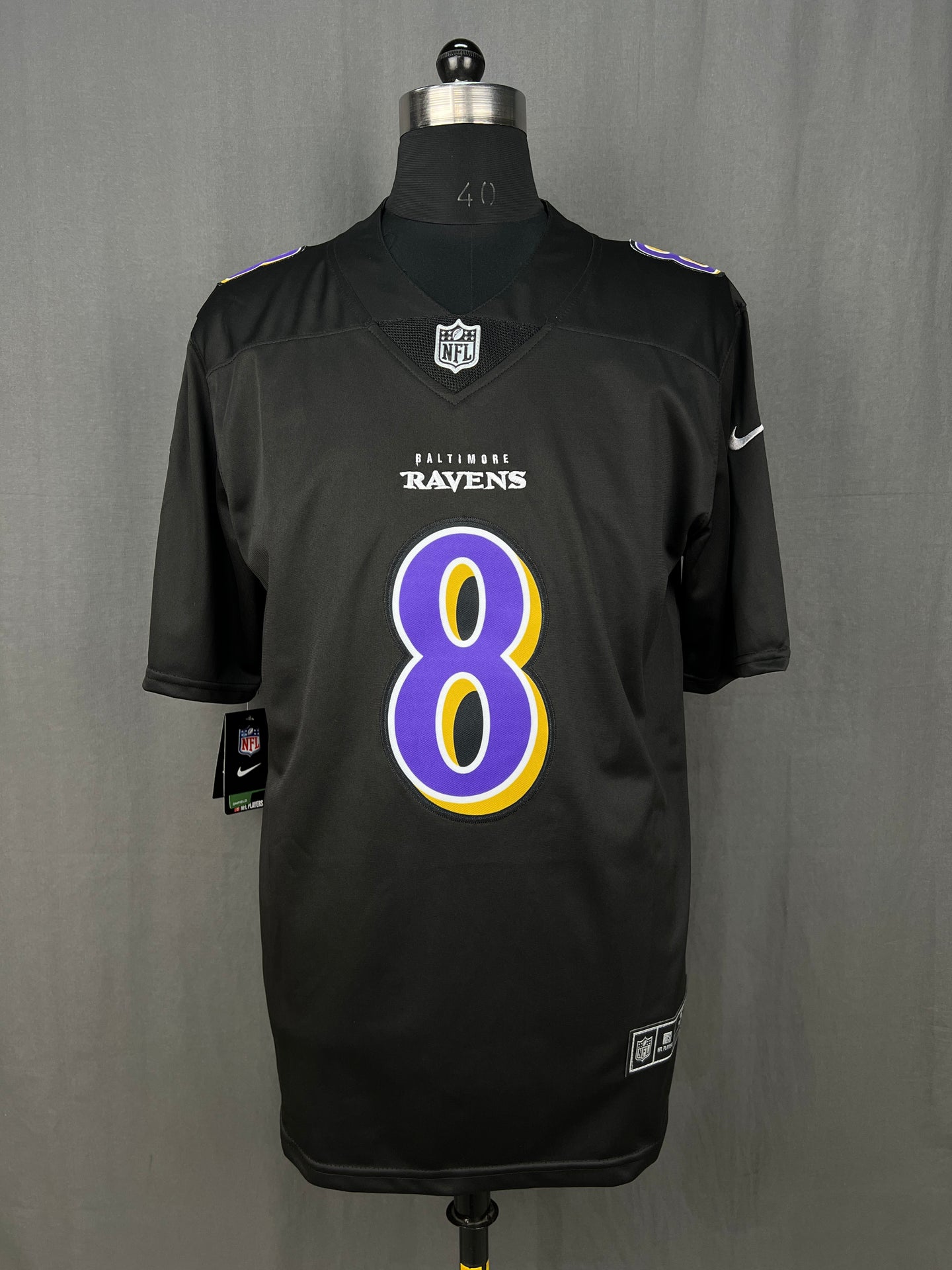 JACKSON 8 Black Ravens NFL Jersey