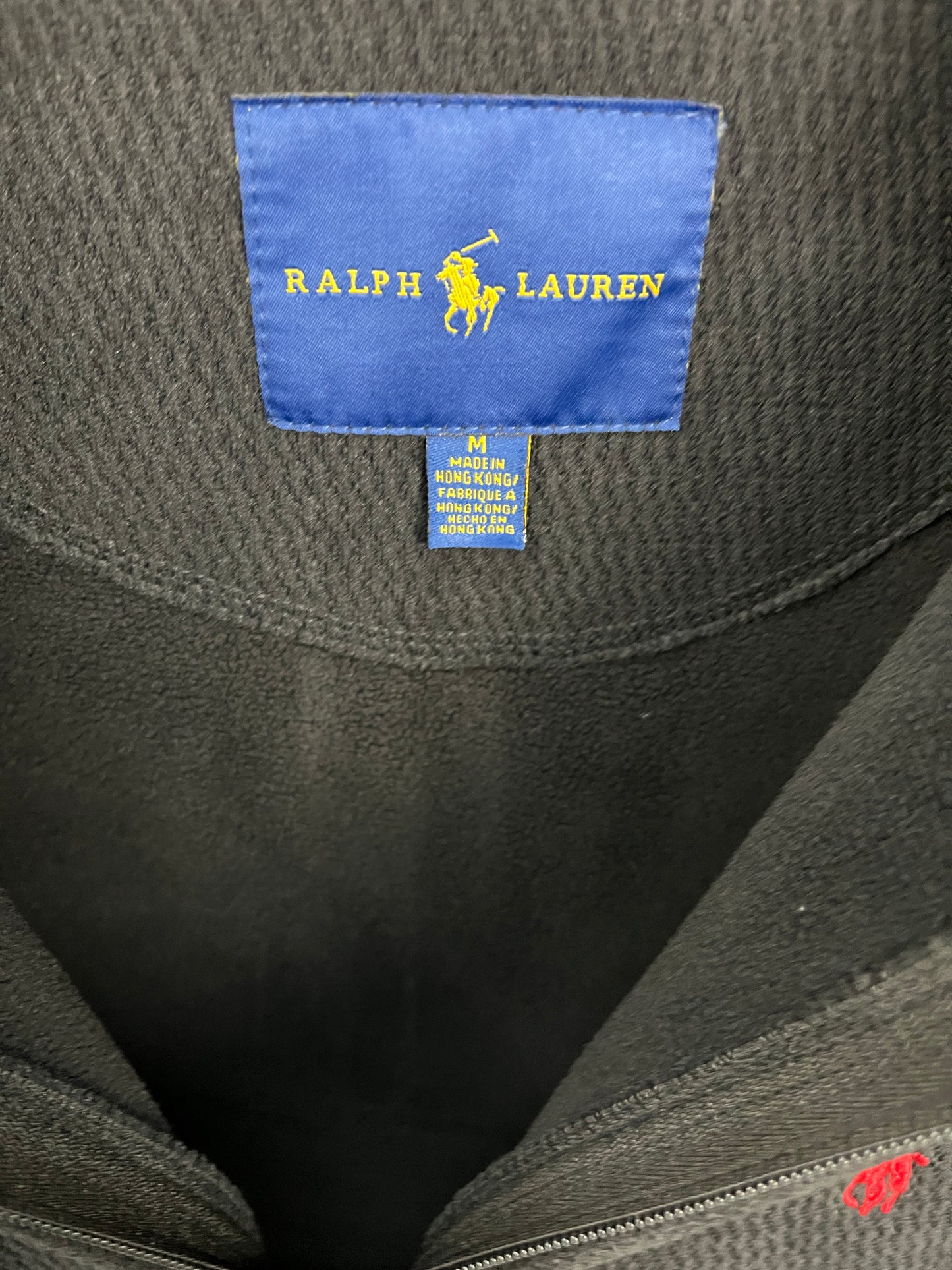 Ralph Lauren Black Sweater Red Logo