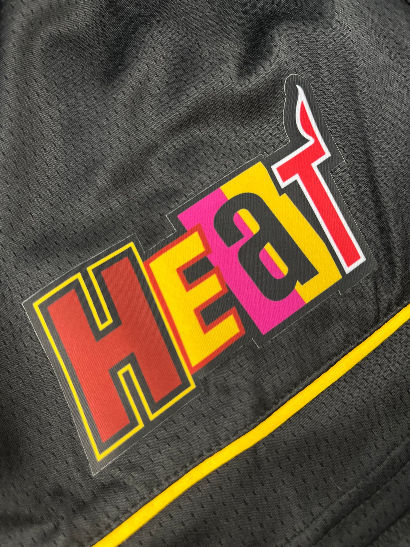 MIAMI HEAT Black Heat Pressed Shorts