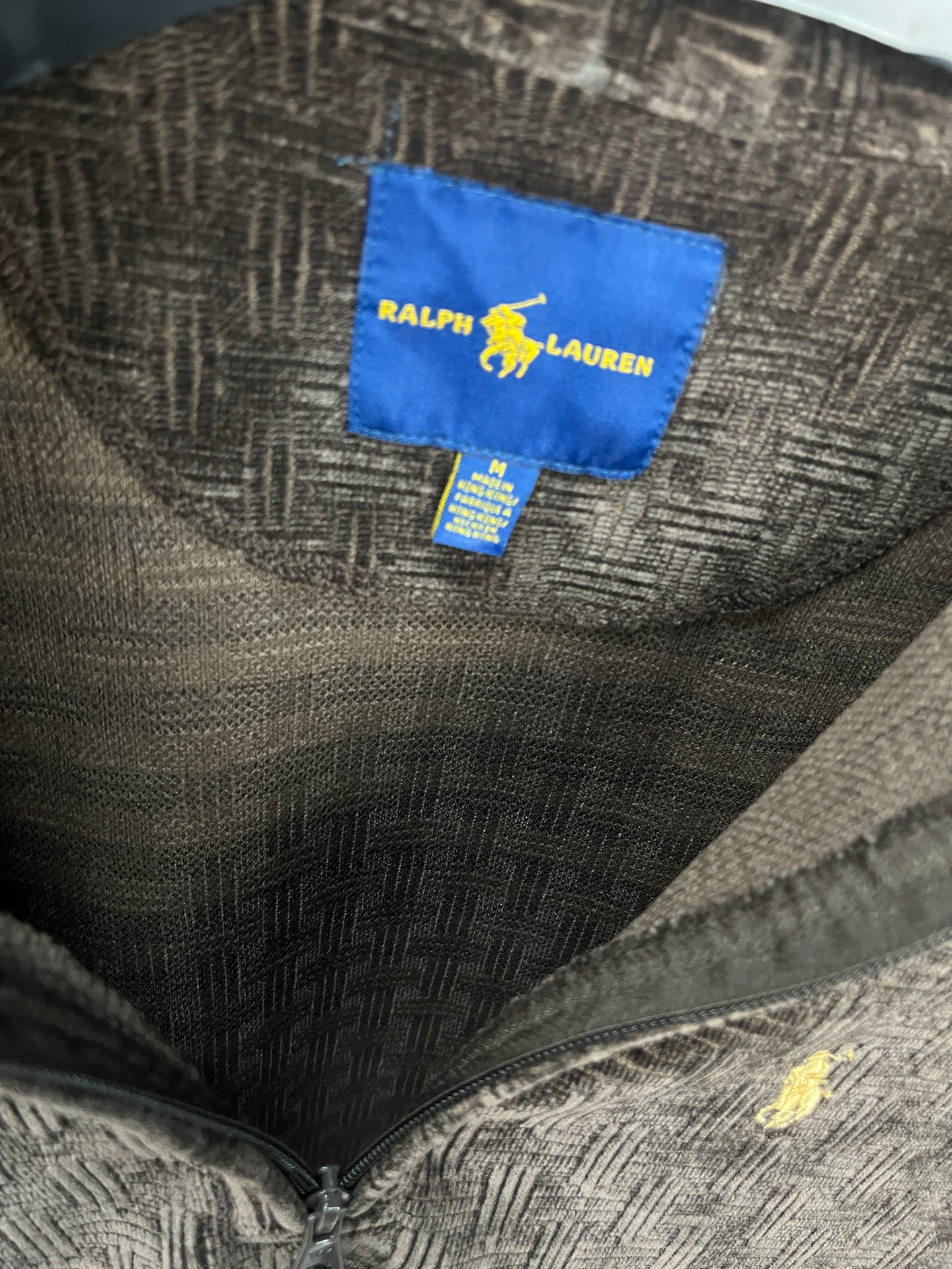 Ralph Lauren Velvet Zip-up Sweater