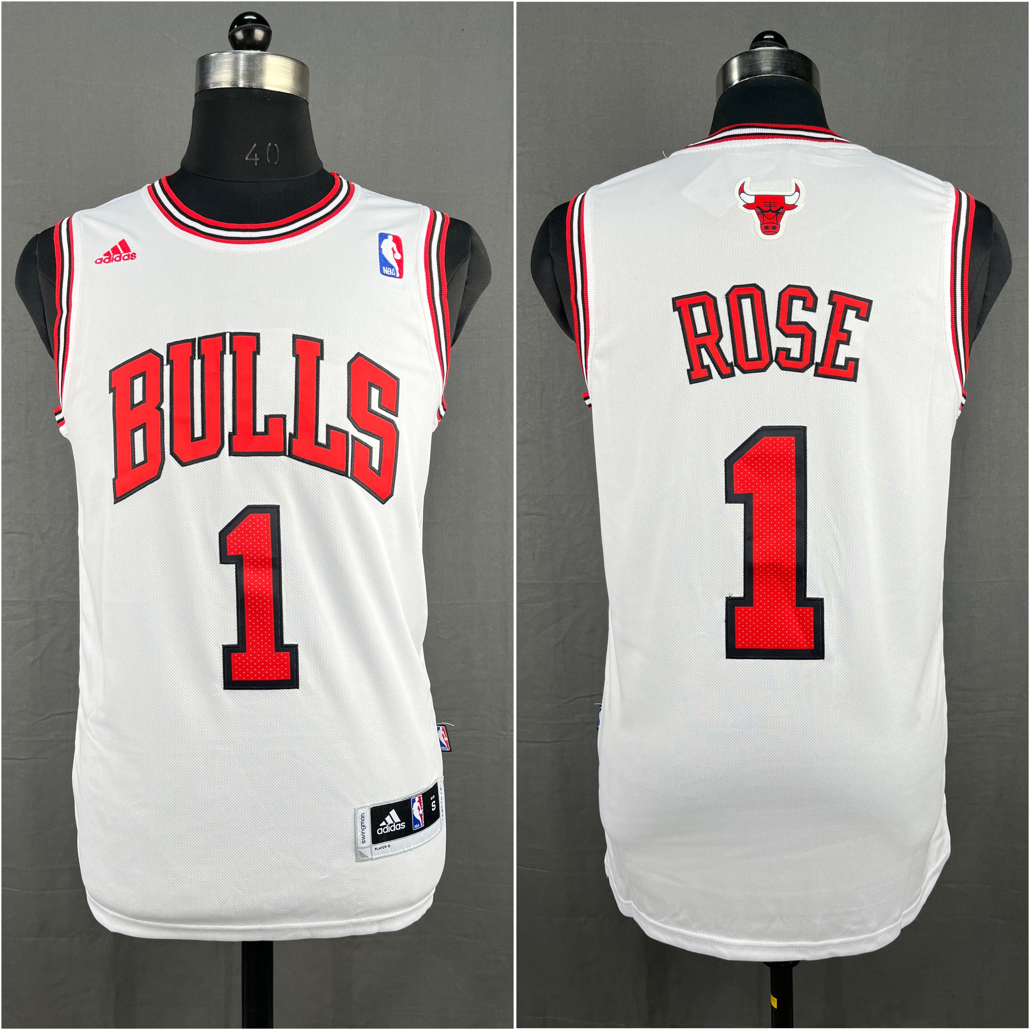 Rose 1 White NBA Jersey