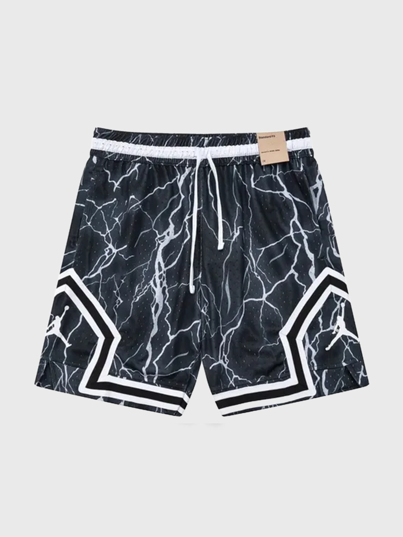 Jordan Black Lightning Diamond Shorts