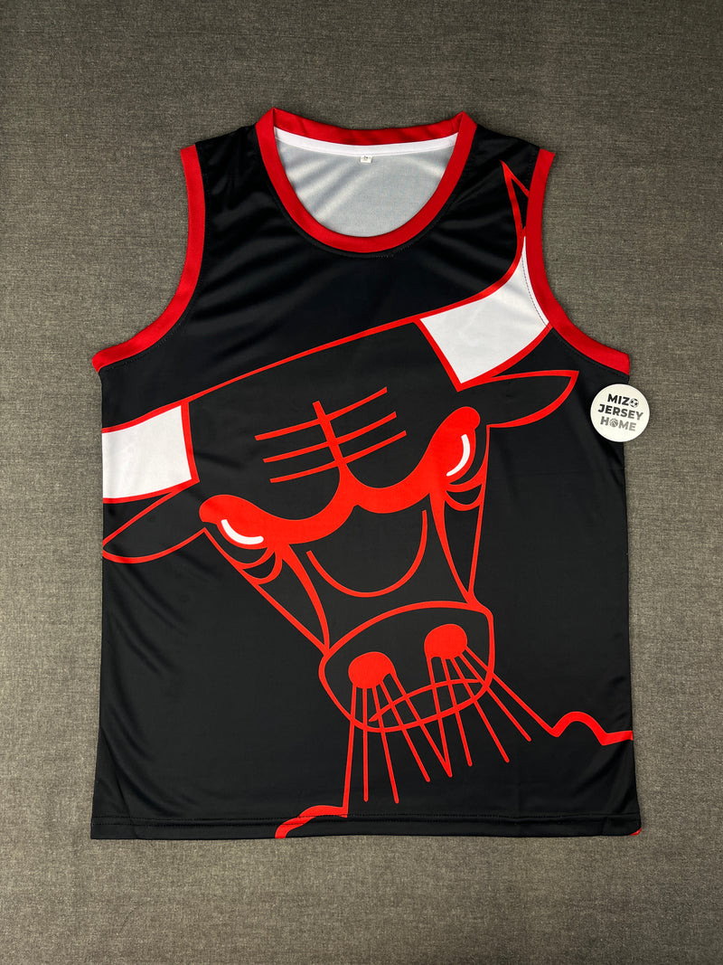 JORDAN 23 Black Chicago Bulls NBA Jersey Sublimation