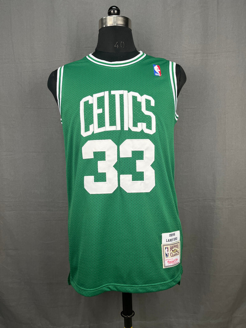 Bird 33 Celtics Green NBA Jersey