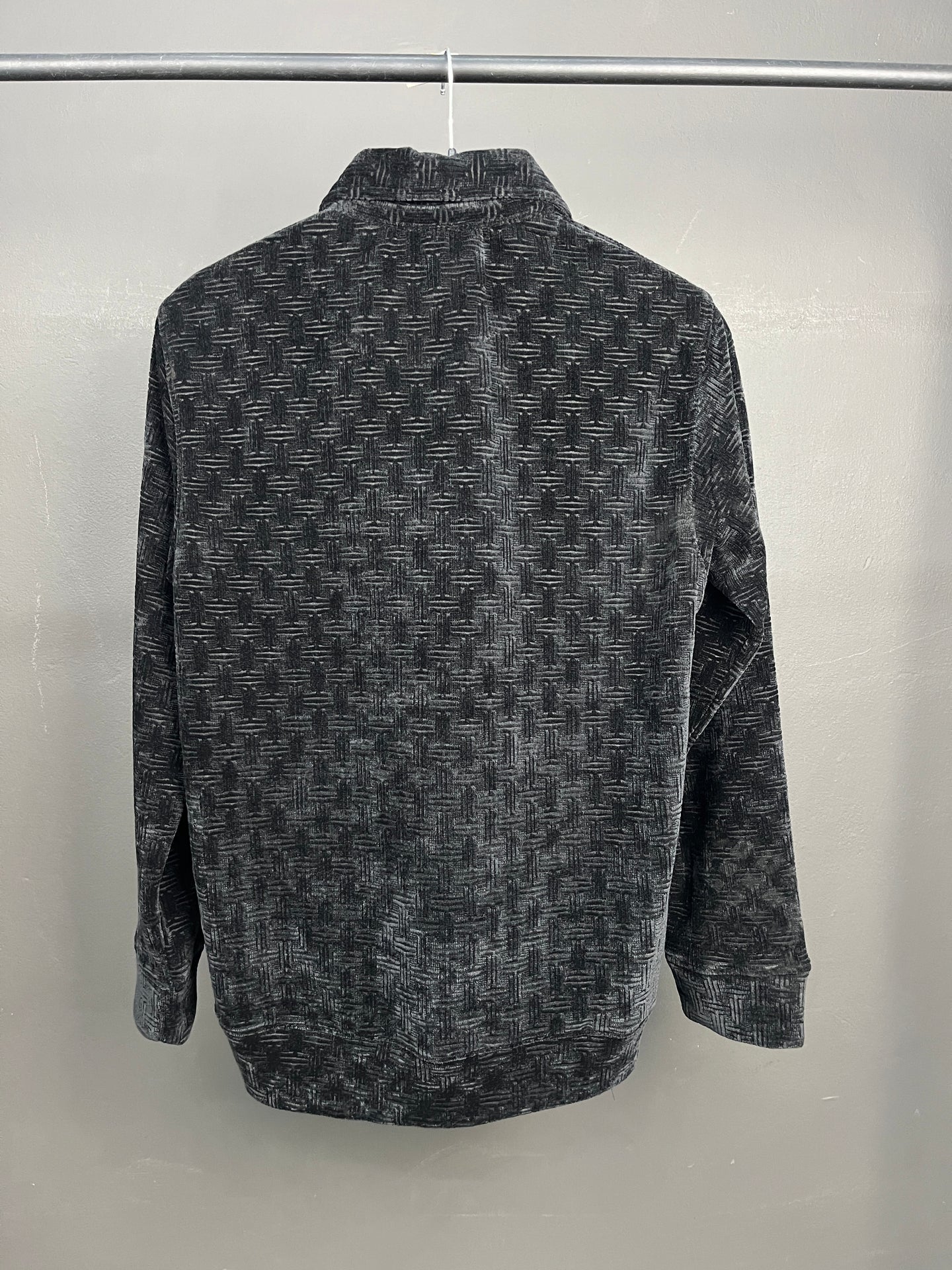 Ralph Lauren Half Zip-up Velvet Sweater Black