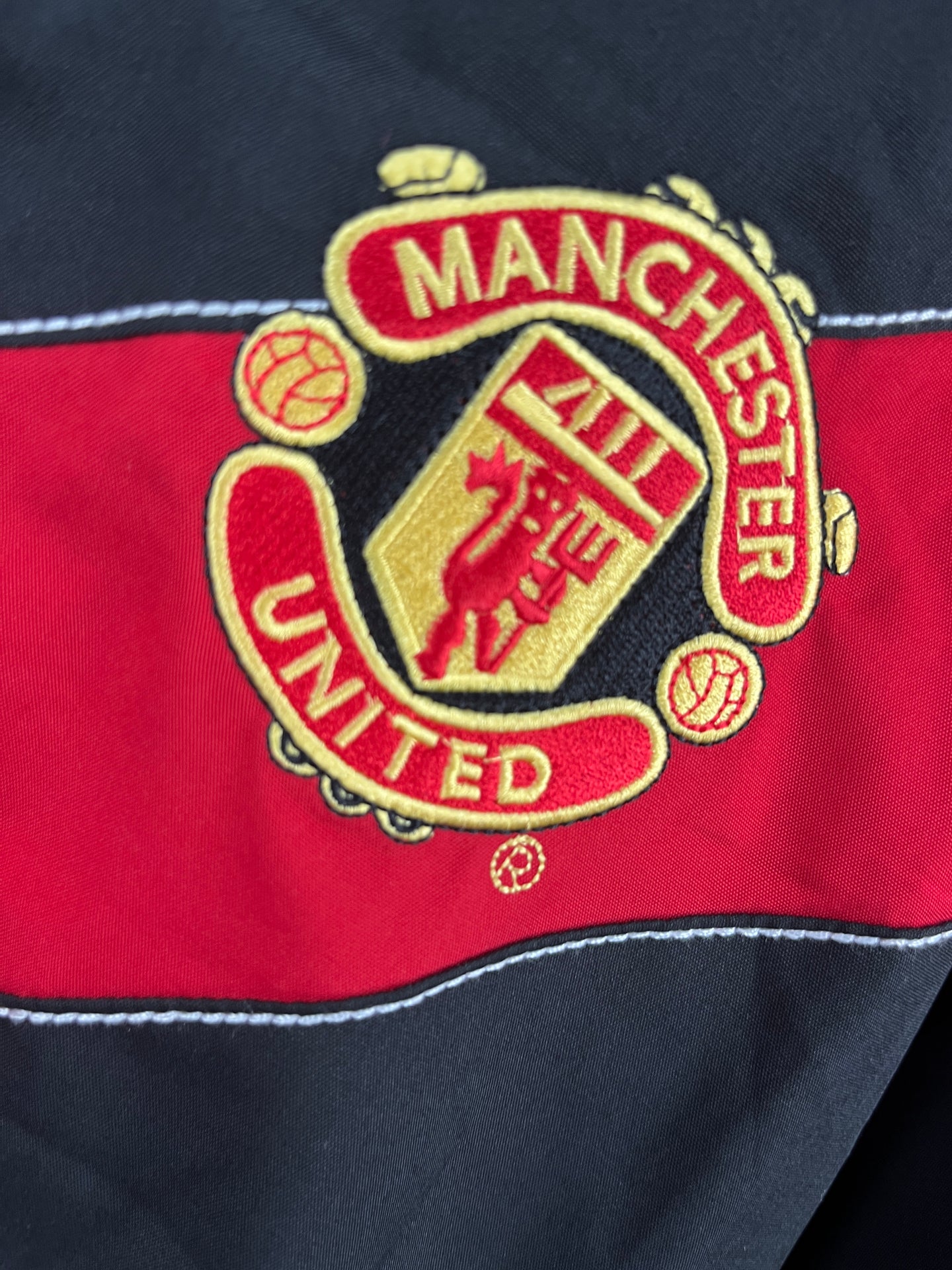 Manchester United Black & Red Windbreaker Jacket