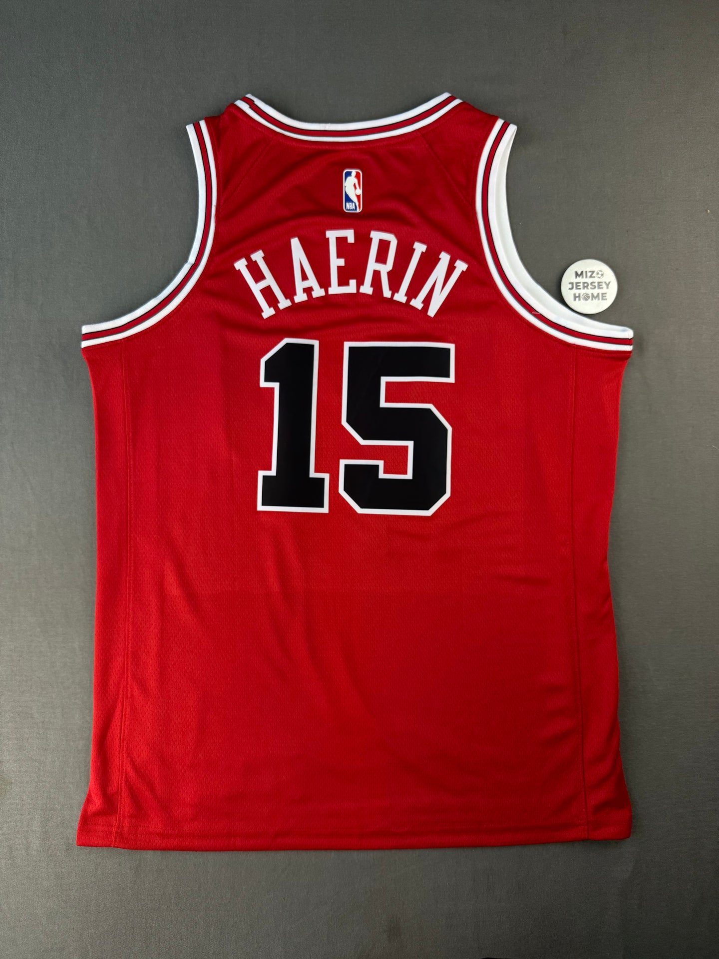 HAERIN 15 Red Chicago Bulls Heat Pressed Edition NBA Jersey