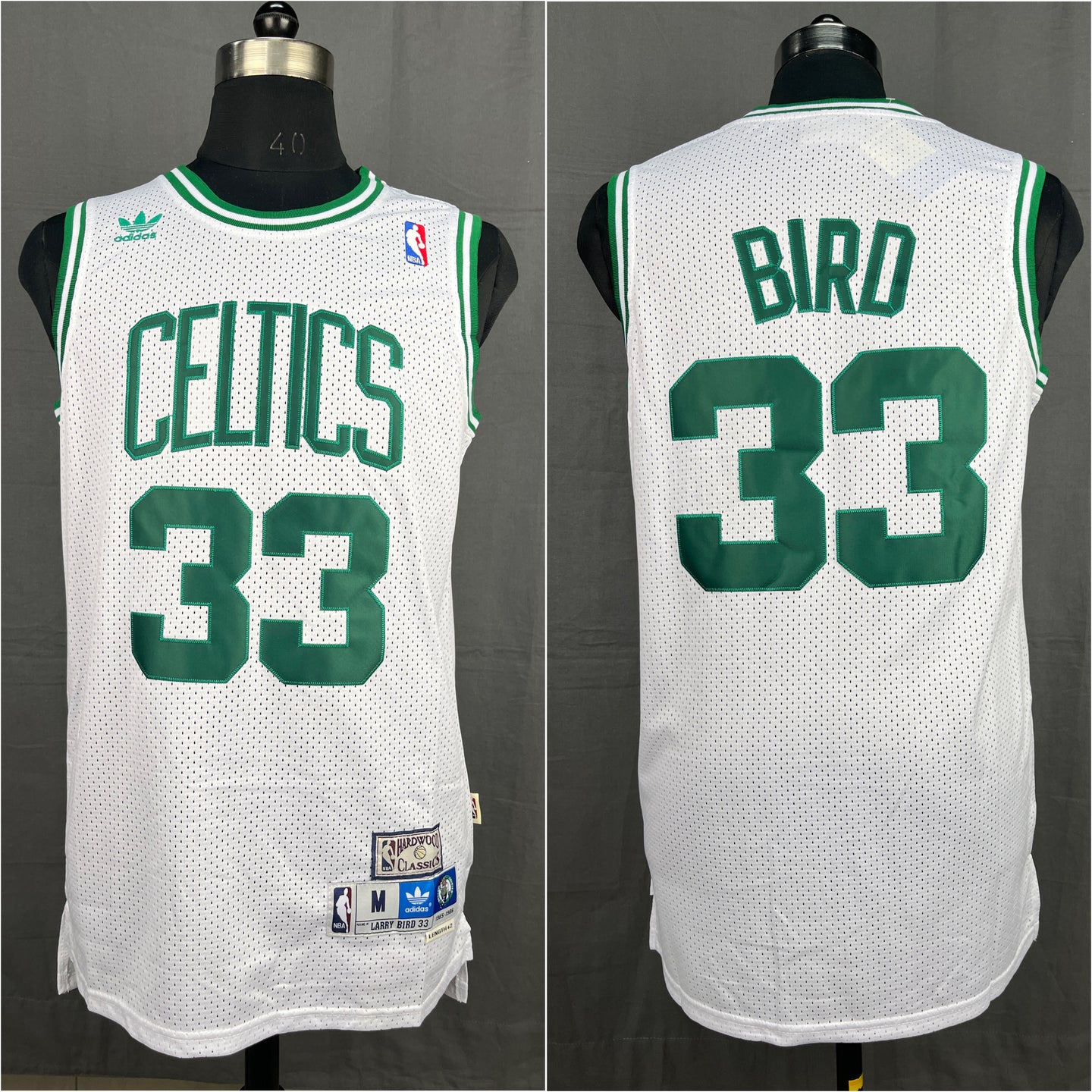 Bird 33 Celtics White NBA Jersey