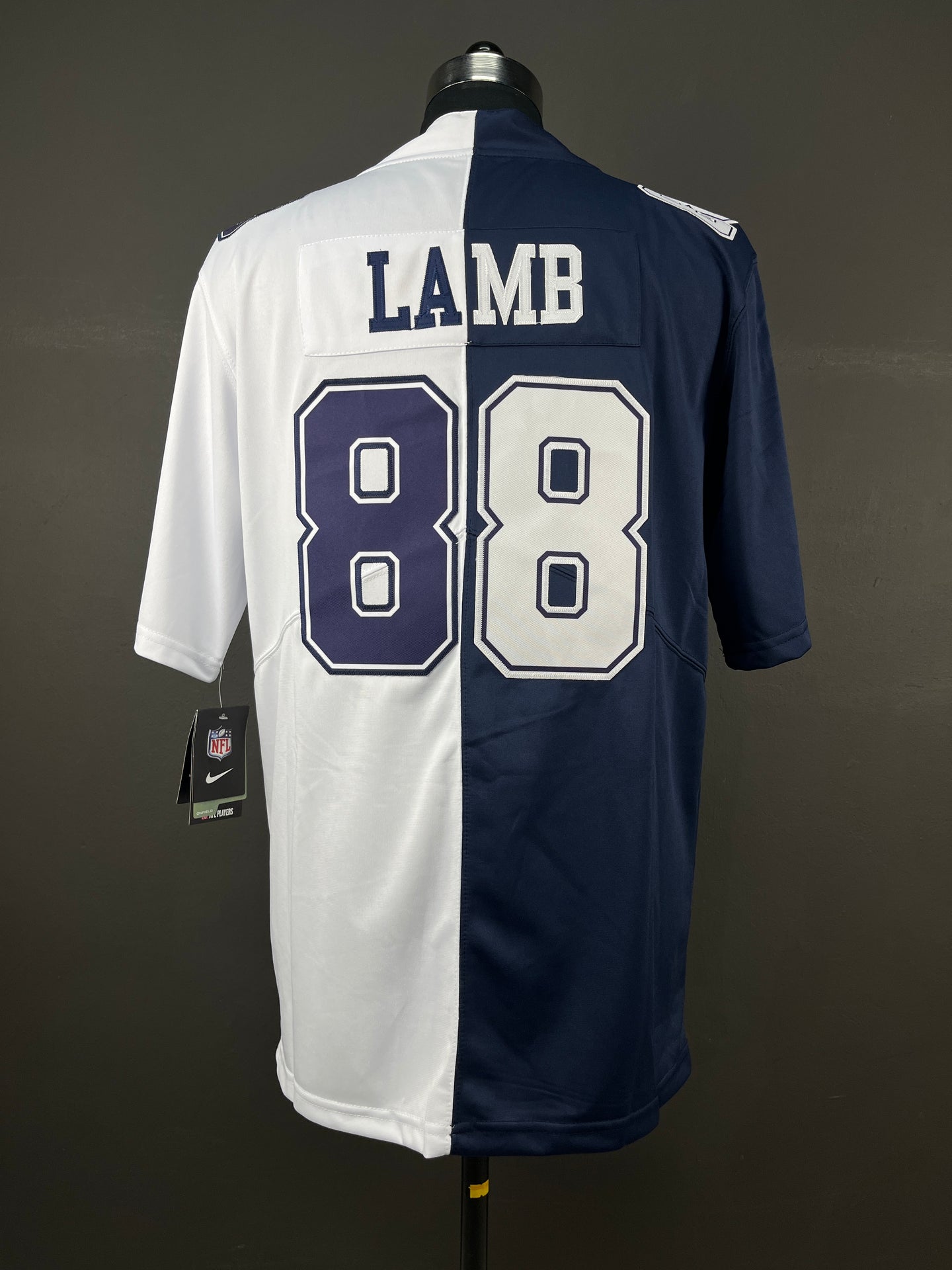 LAMB 88 Blue/White Dallas Cowboys NFL Jersey (Split Color Edition)