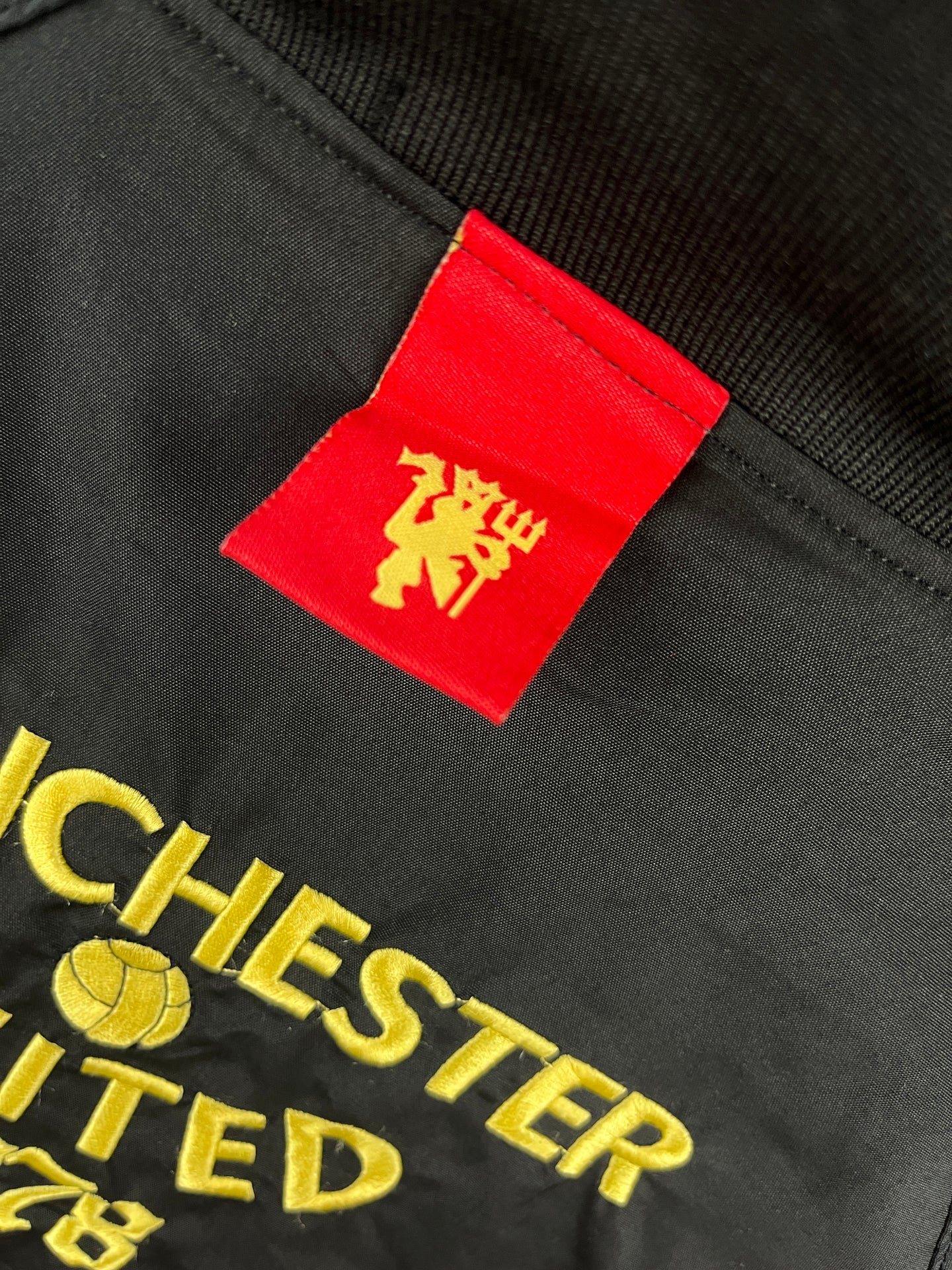 Manchester United Black & Red Windbreaker Jacket
