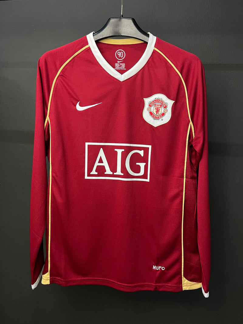 MANCHESTER UNITED HOME 2006-2007|RETRO JERSEY LONG SLEEVES