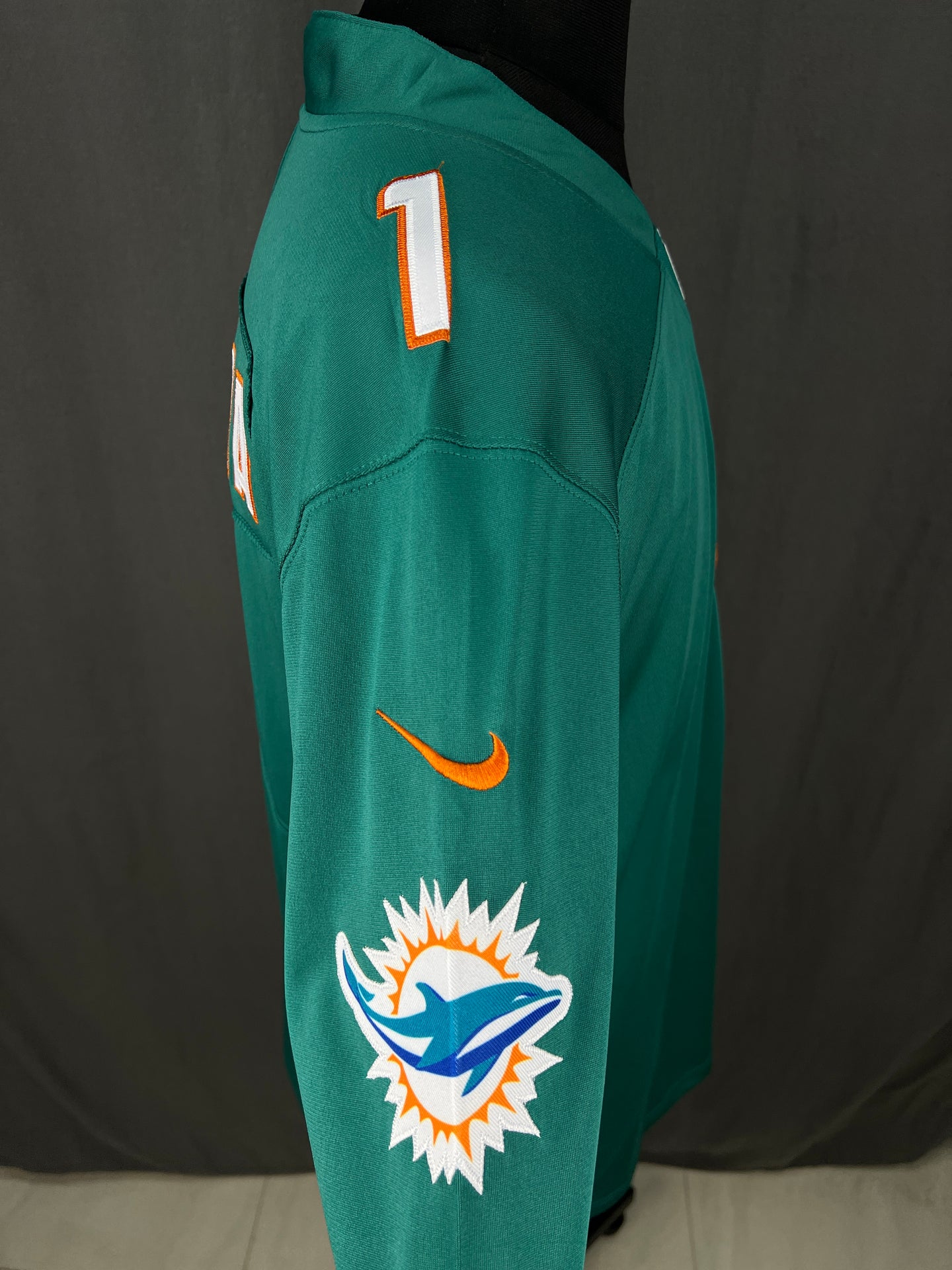 TAGOVAILOA 1 Aqua Dolphins NFL Jersey