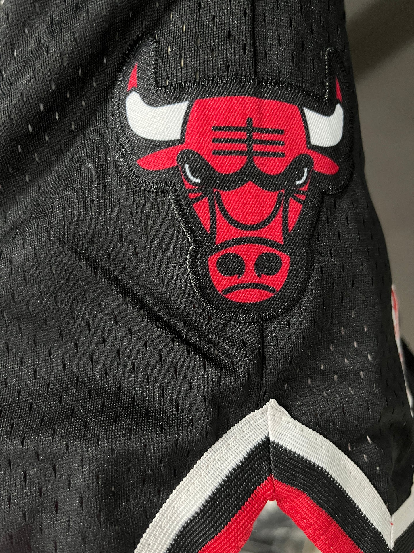 Chicago Bulls Black Shorts Full Embroidery