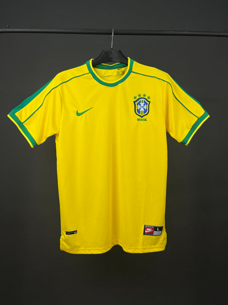BRAZIL Retro 1998 Home Jersey