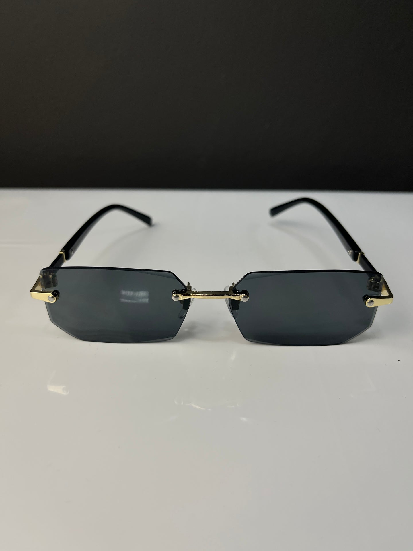 Rimless Metallic Sunglasses