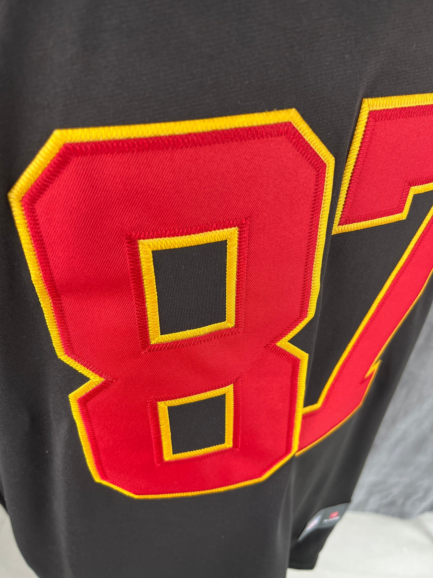 KELCE 87 Black Kansas City Chiefs NFL Jersey