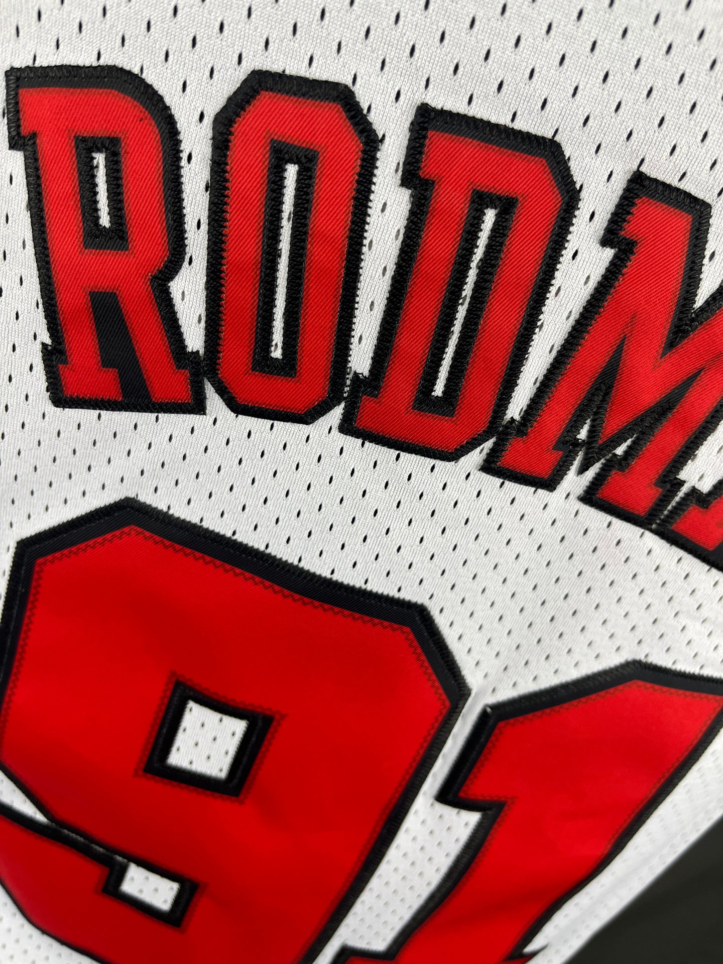 Rodman 91 White NBA Jersey
