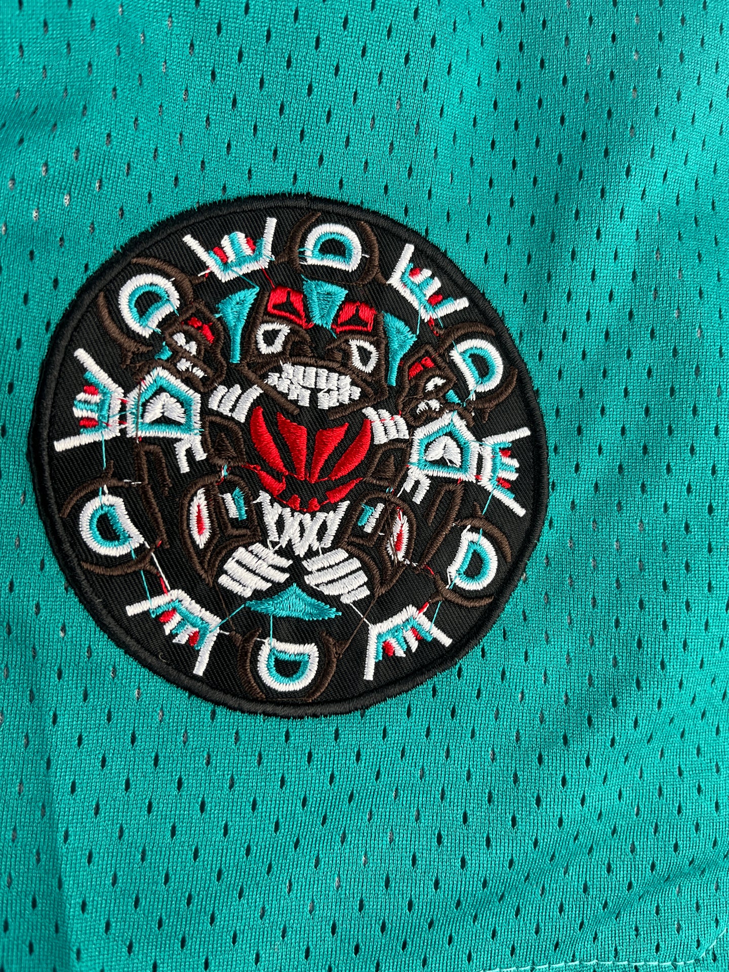 Memphis Grizzlies Shorts Green Shorts Full Embroidery