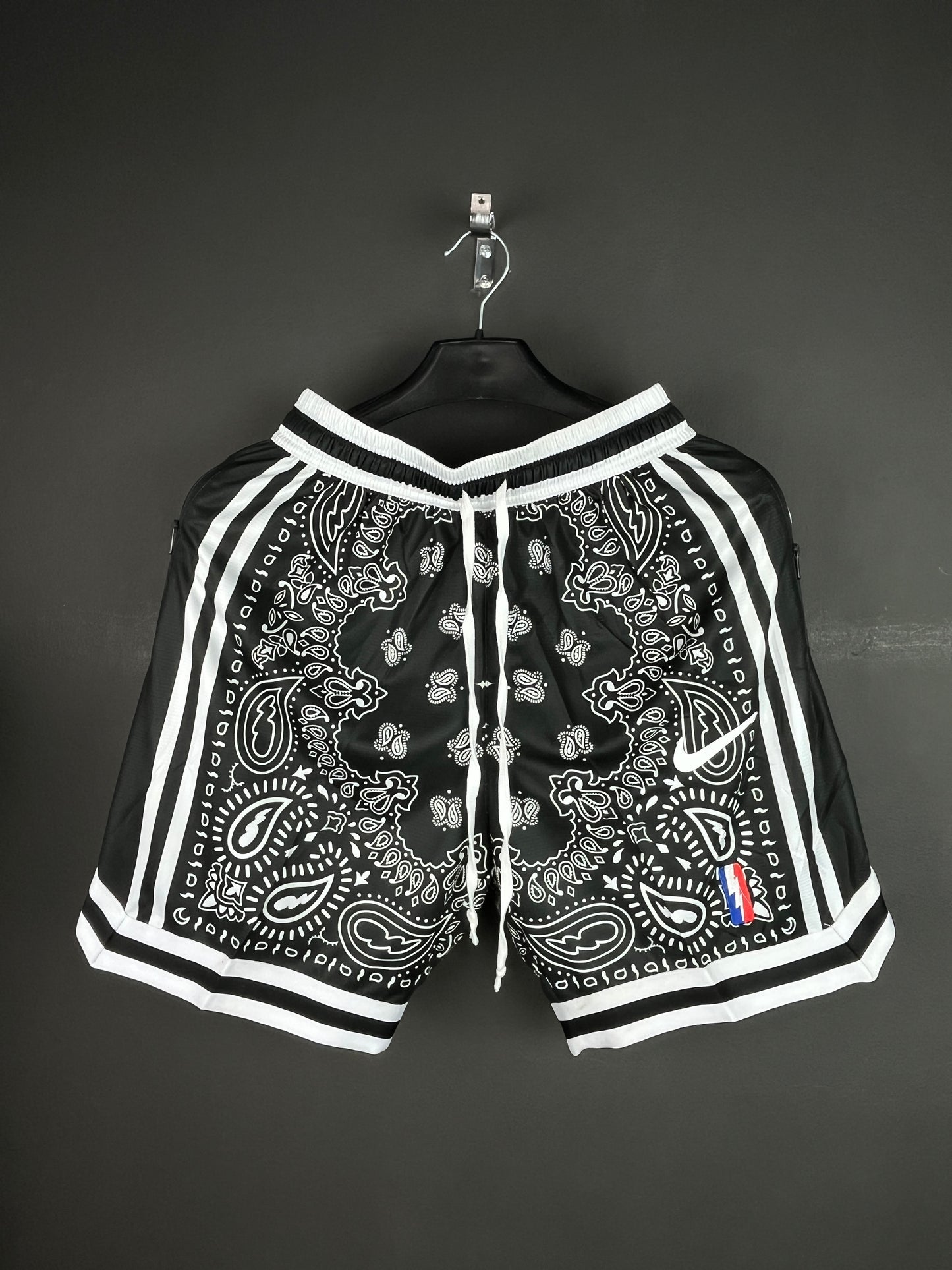NIKE 'Paisley' Black & White Shorts