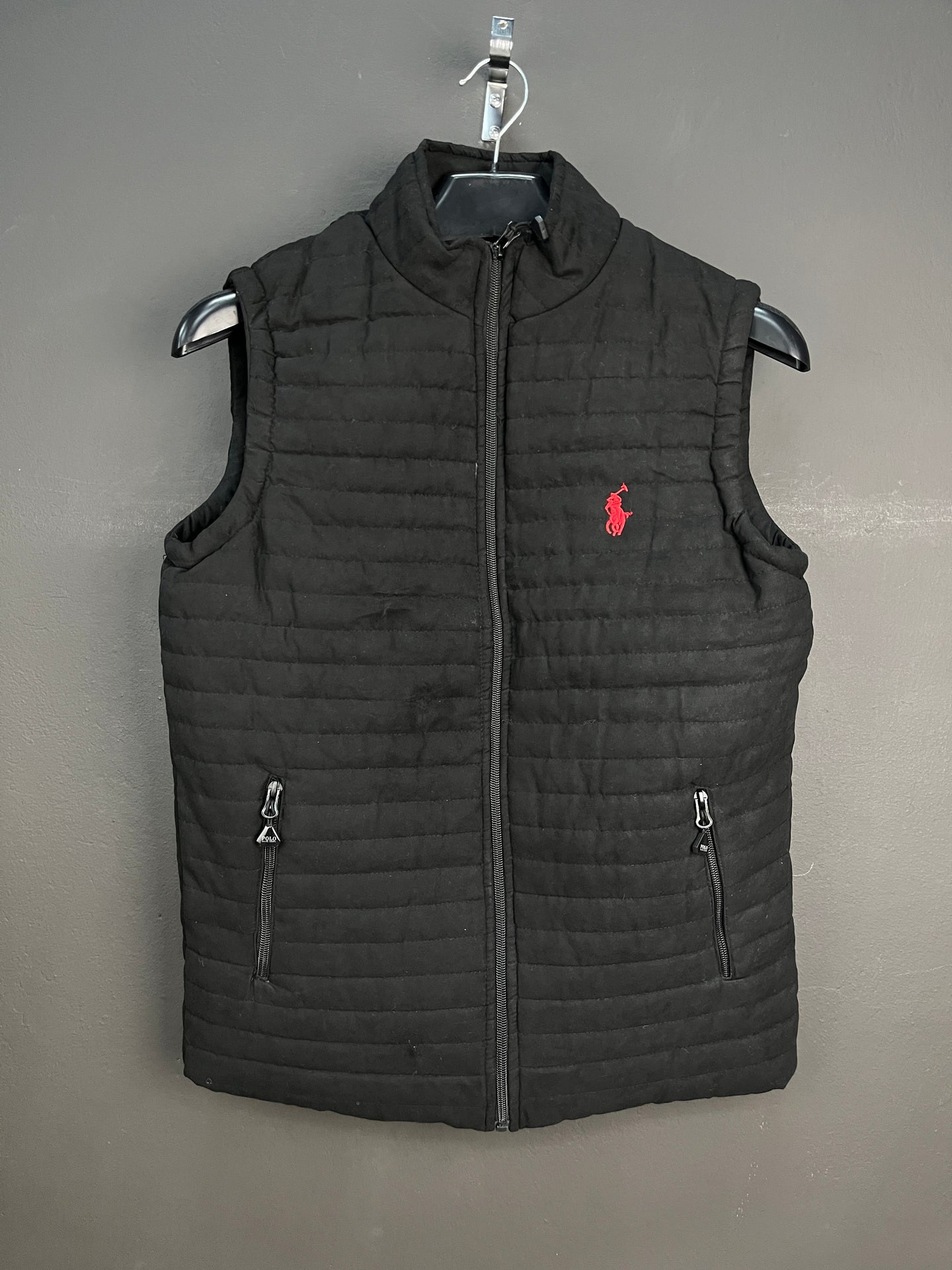 Ralph Lauren Black Vest Zip-up with Pockets
