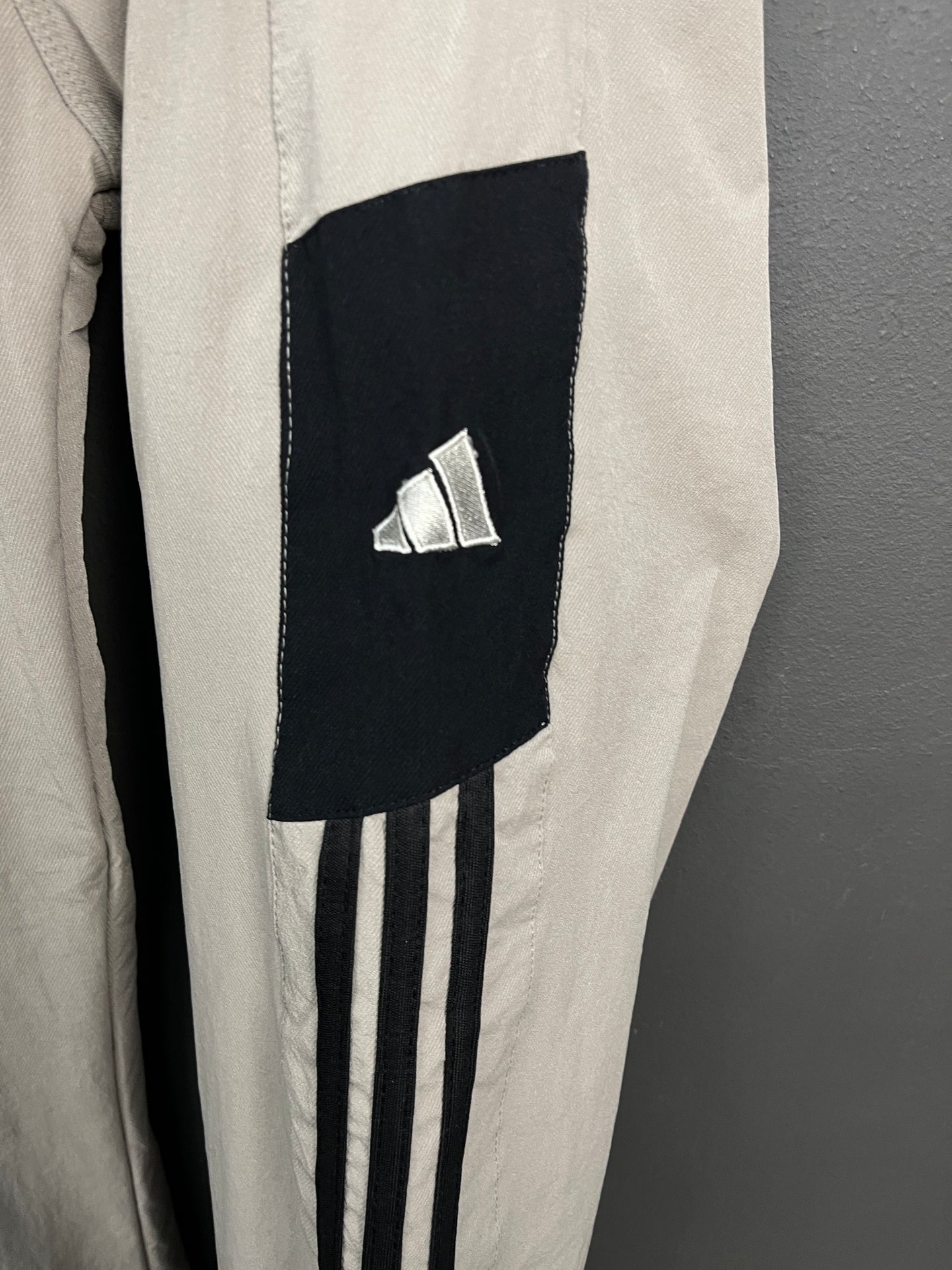 ADIDAS Light Gray Stripes Inner Fleece Pants