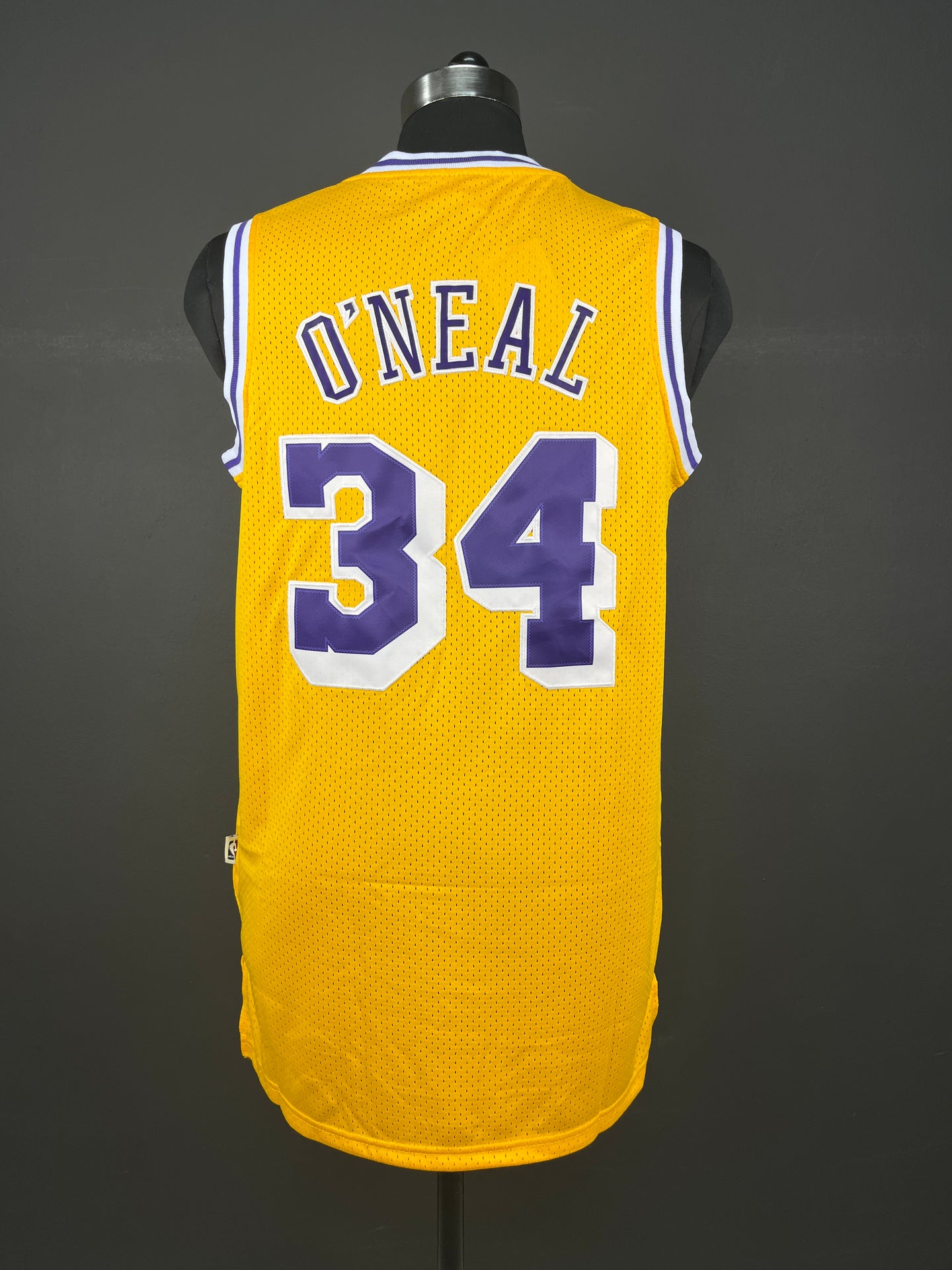 O'NEAL 34 Yellow Los Angeles Lakers NBA Jersey