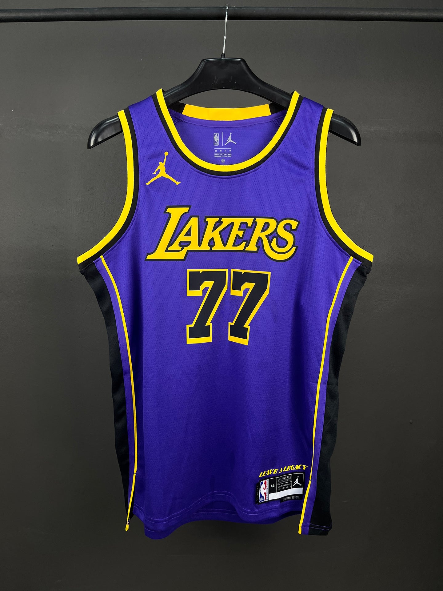 Doncic 77 Purple Lakers Heat Pressed Edition