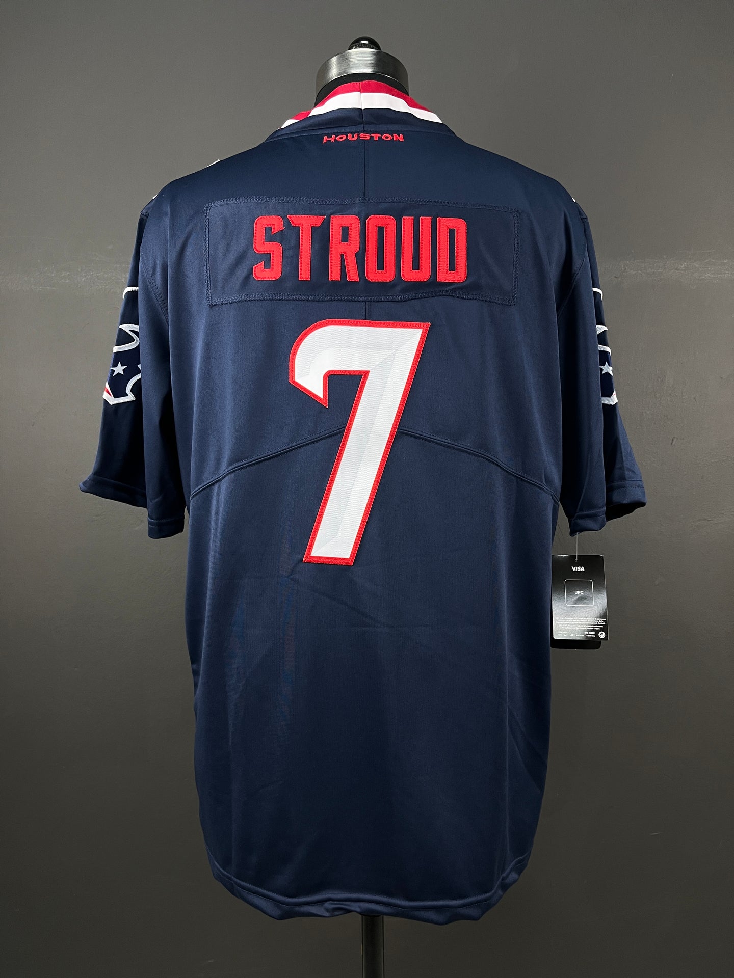 STROUD 7 Navy Houston Texans NFL Jersey