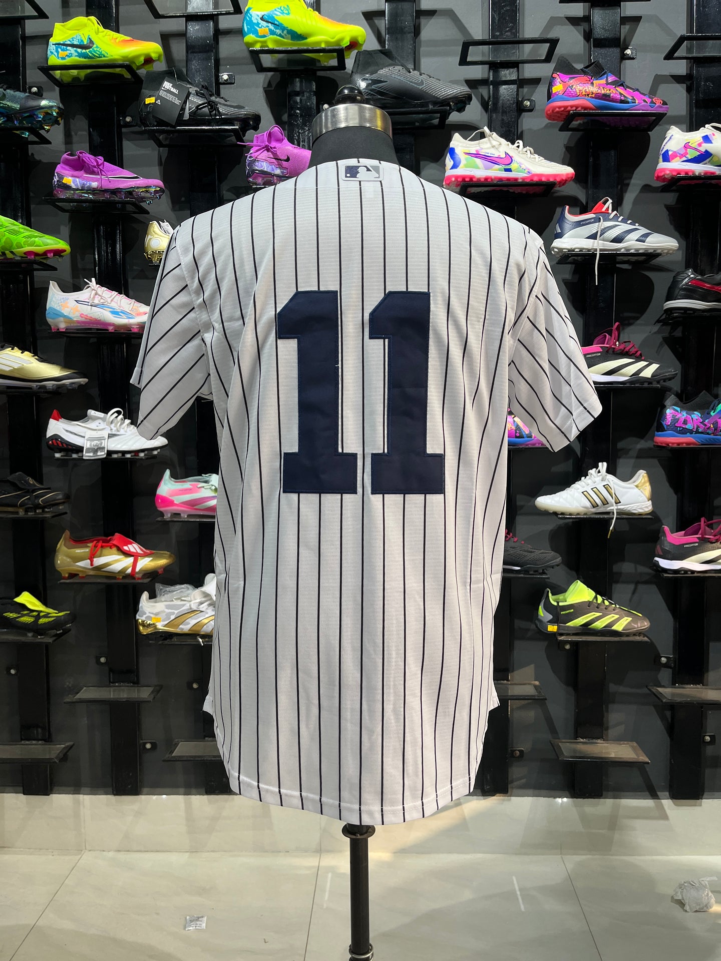 New York Yankees 11 White MLB Jersey