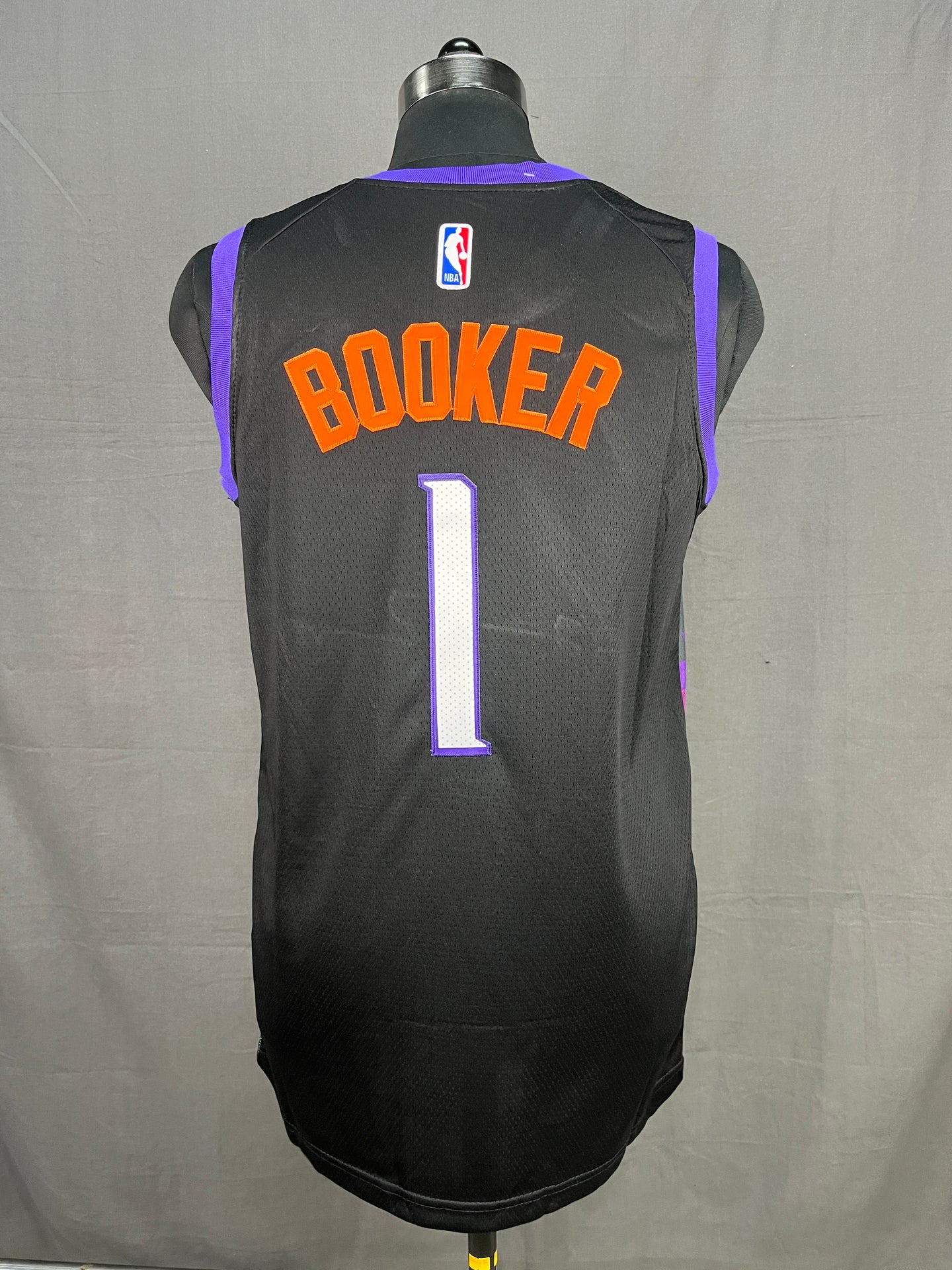 Booker 1 The Valley Black NBA Jersey