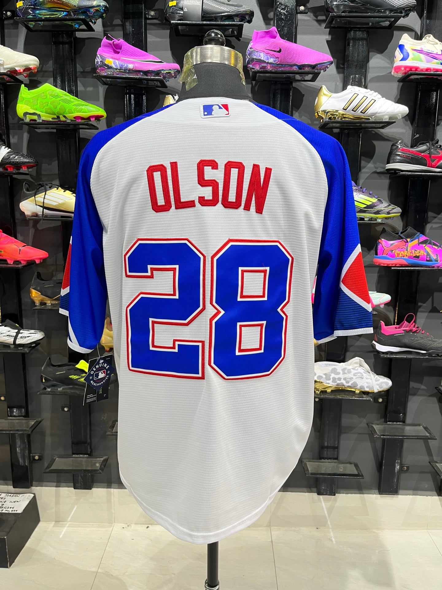 OLSON 28 White Atlanta Braves MLB Jersey